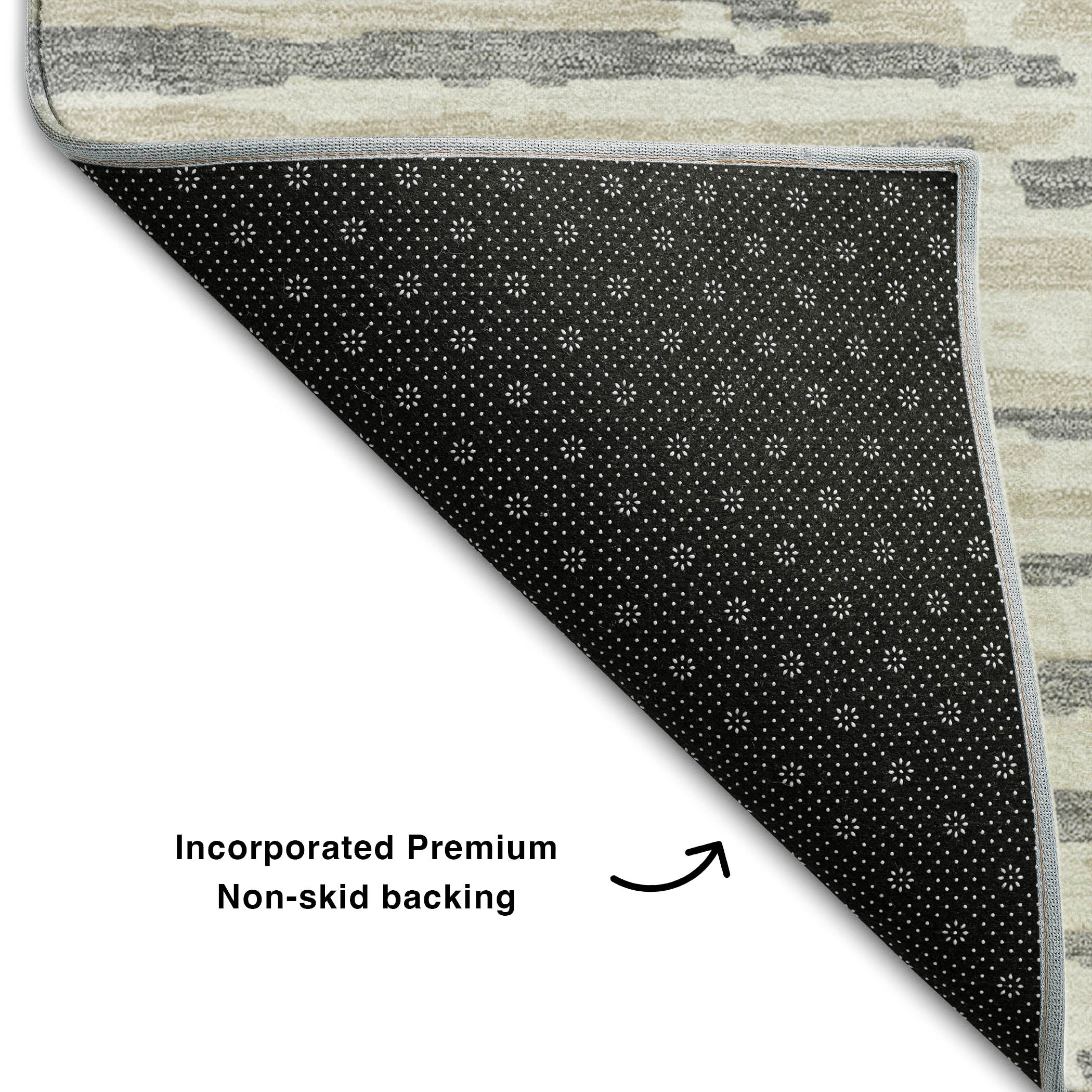 Chiang Mai Machine Washable Transitional Gray Rug 1'8" x 2'6" #shape_Rectangle