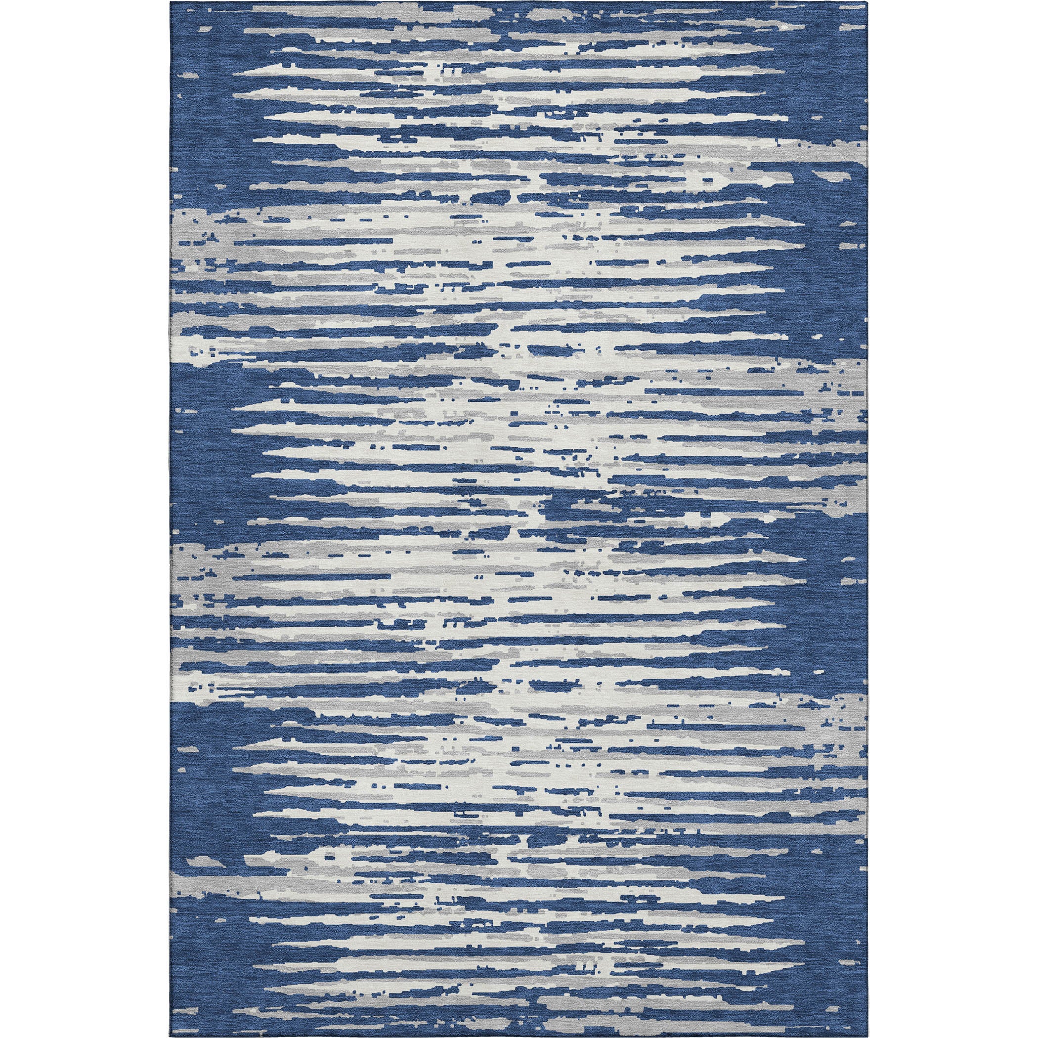 Chiang Mai Machine Washable Transitional Navy Blue Rug 2'6" x 3'10" #shape_Rectangle