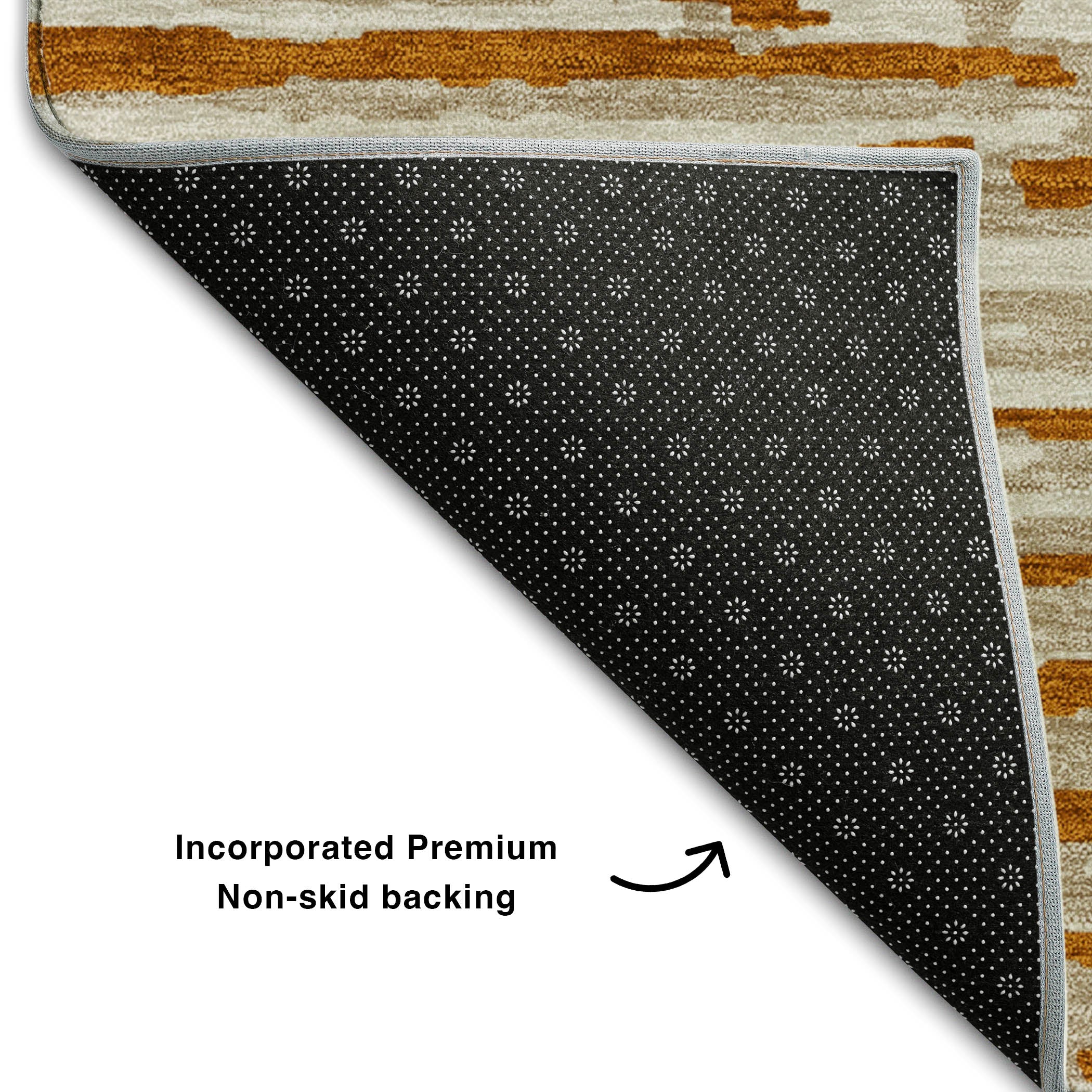 Chiang Mai Machine Washable Transitional Paprika Orange Rug 1'8" x 2'6" #shape_Rectangle