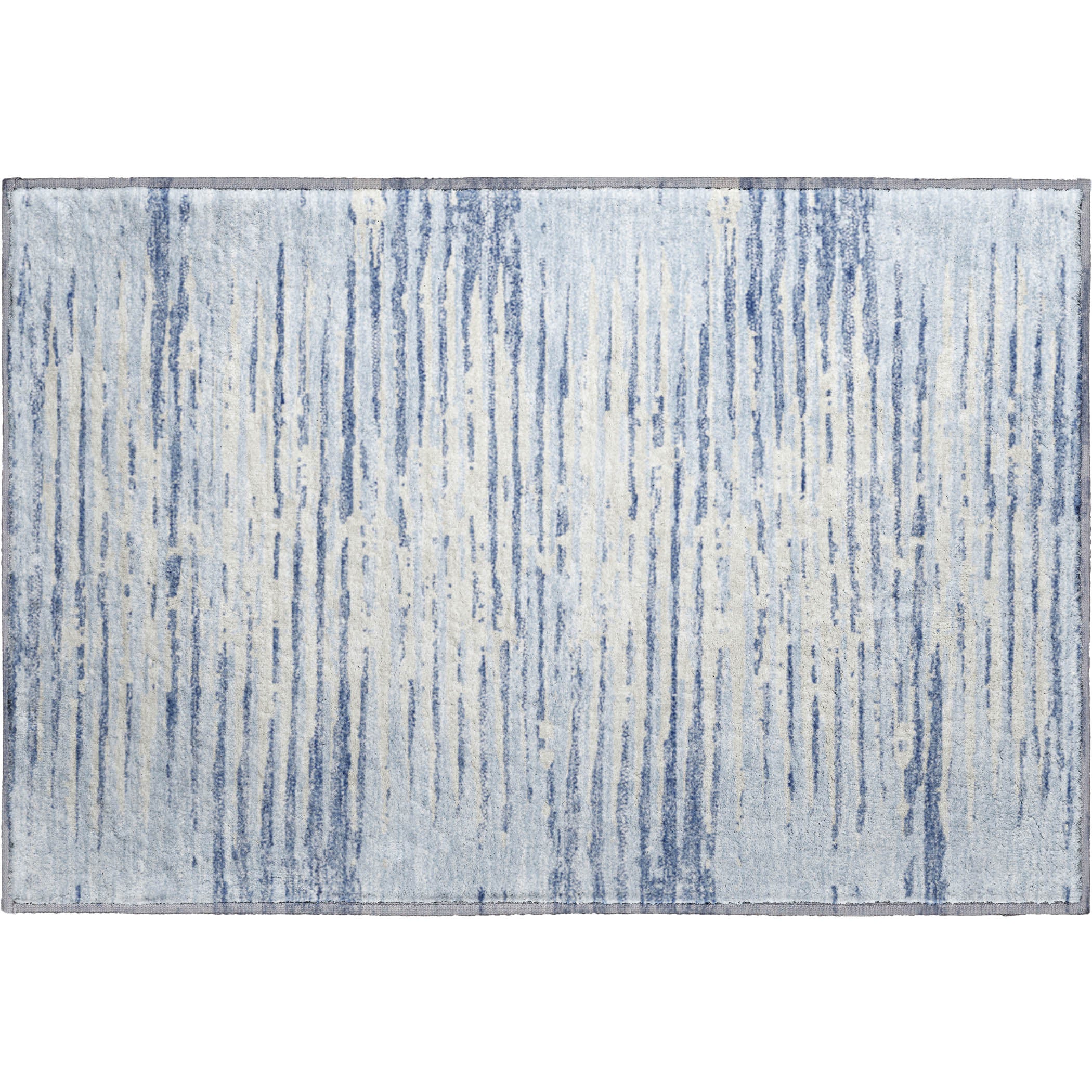 Chiang Mai Machine Washable Transitional Sky Blue Rug 1'8" x 2'6" #shape_Rectangle