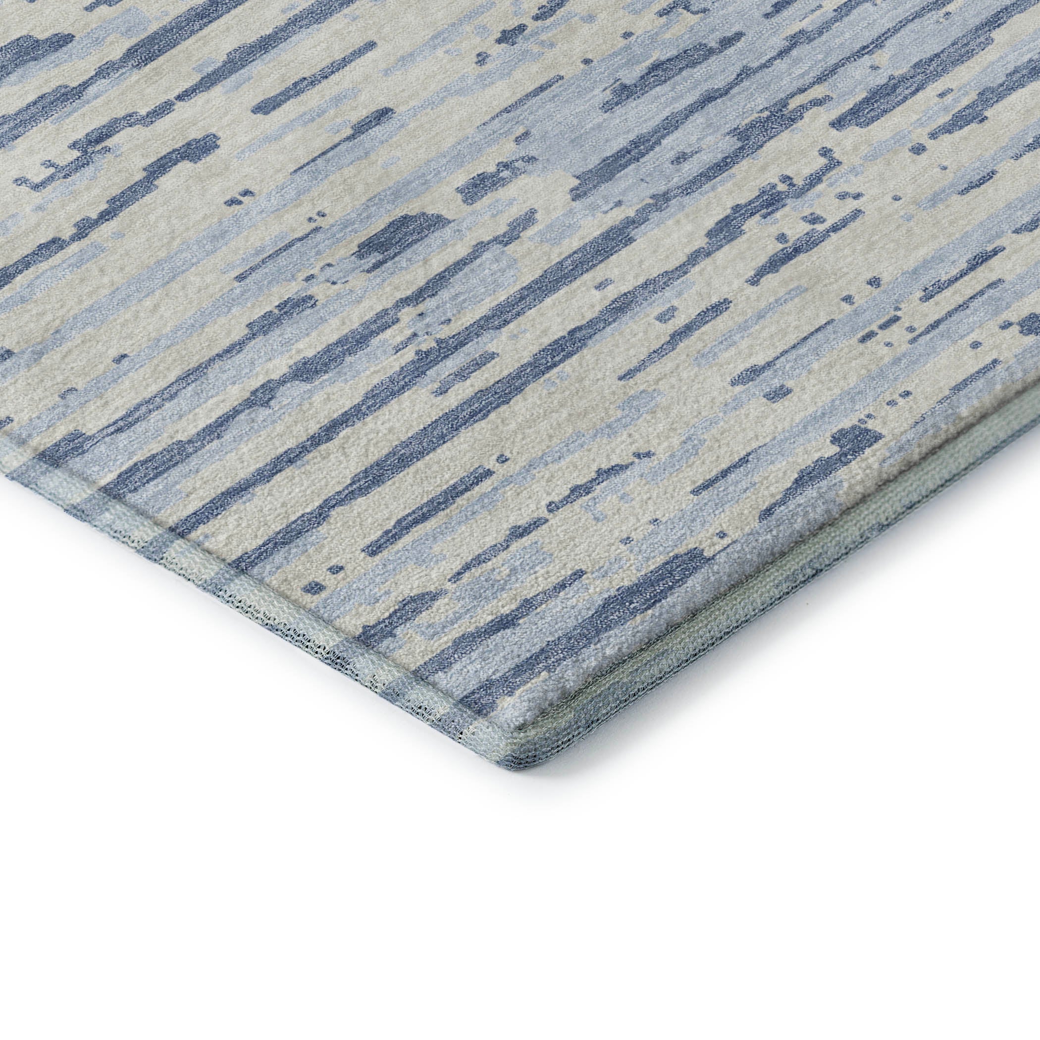 Chiang Mai Machine Washable Transitional Sky Blue Rug 1'8" x 2'6" #shape_Rectangle