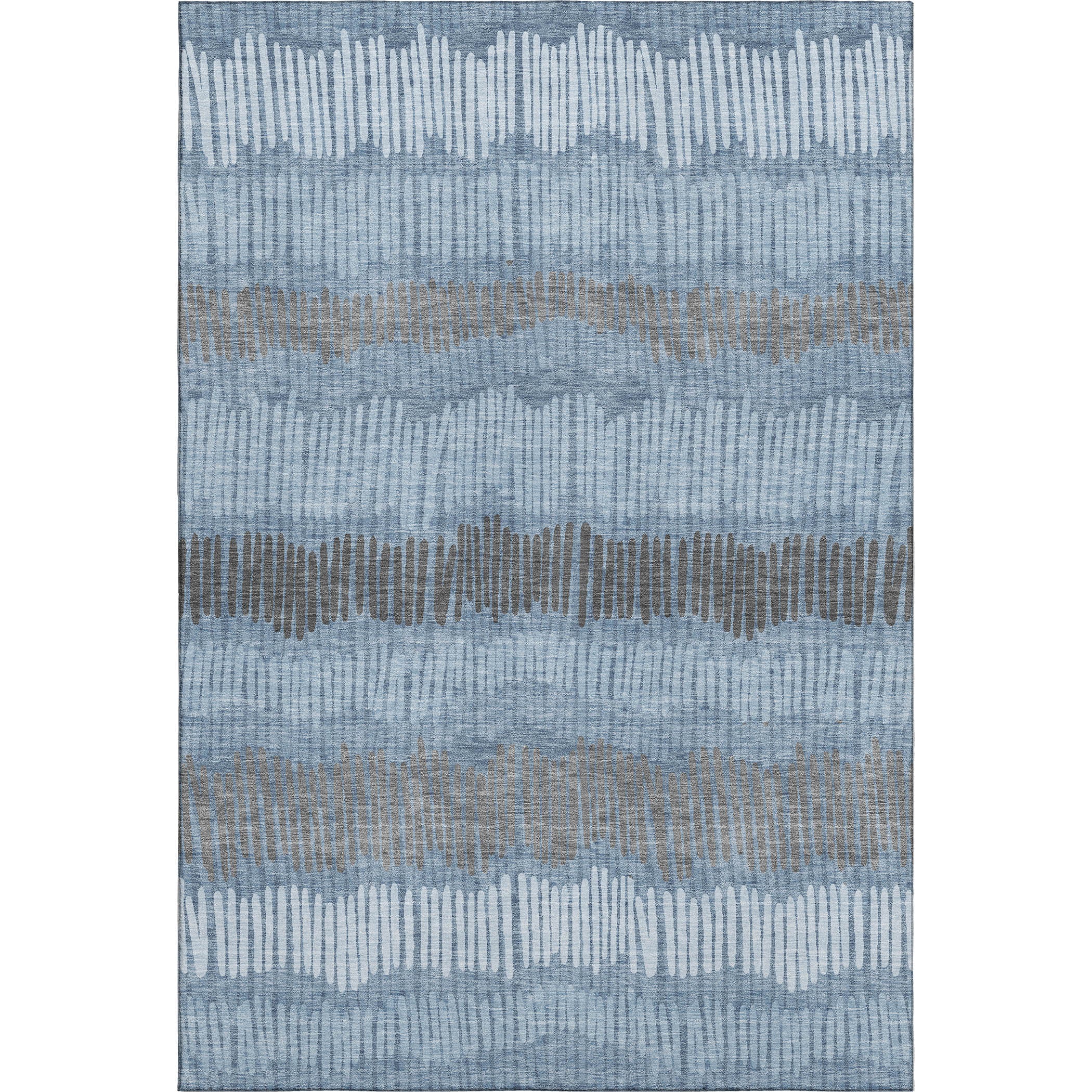 Lima Machine Washable Transitional Blue Rug 2'6" x 3'10" #shape_Rectangle