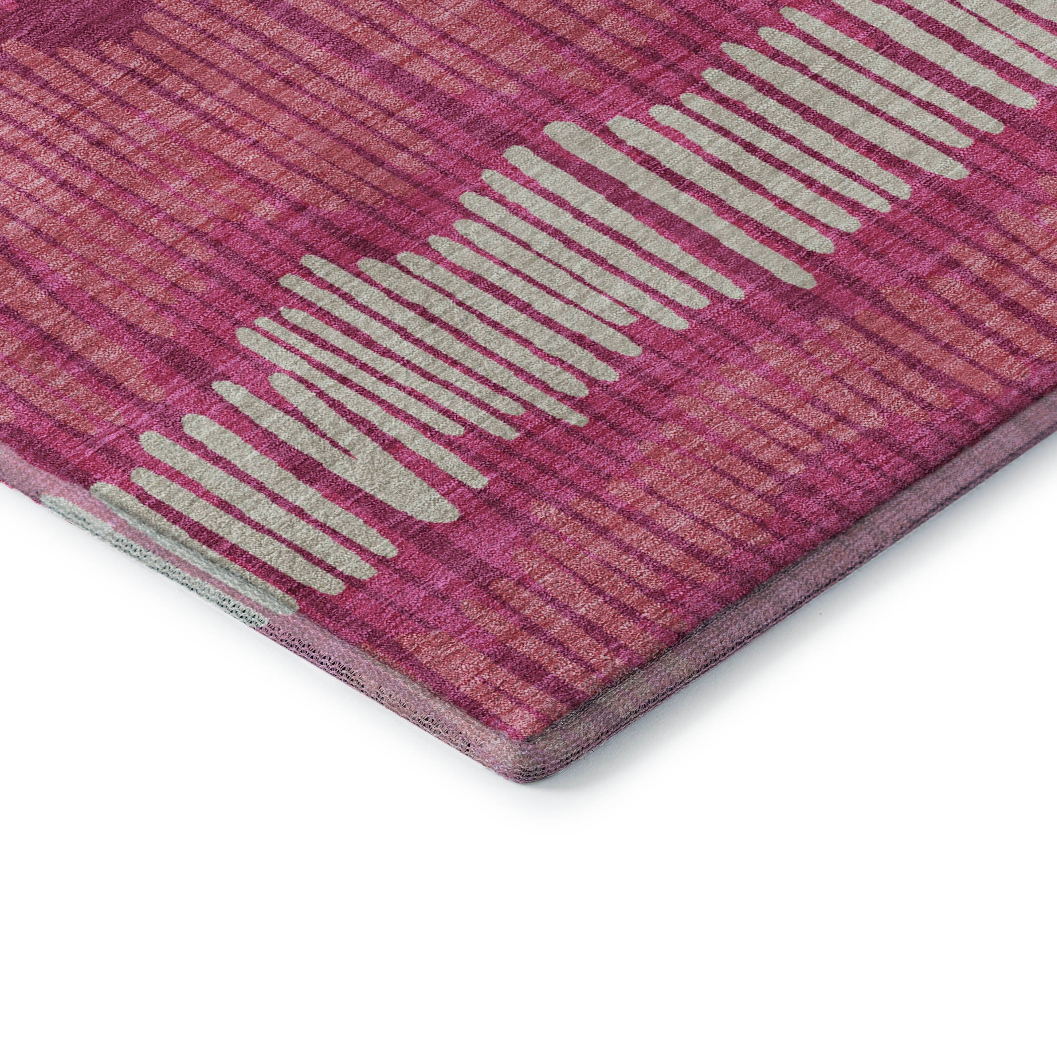 Lima Machine Washable Transitional Blush Pink Rug 1'8" x 2'6" #shape_Rectangle