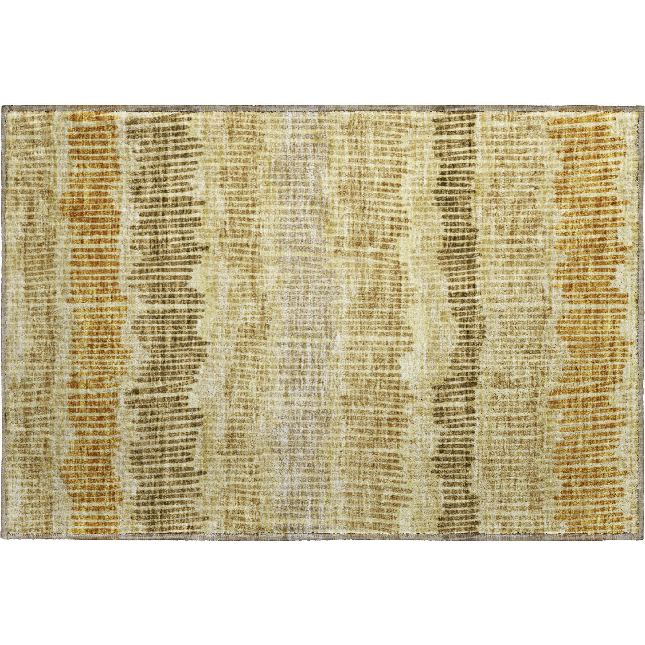 Lima Machine Washable Transitional Gold Rug 1'8" x 2'6" #shape_Rectangle