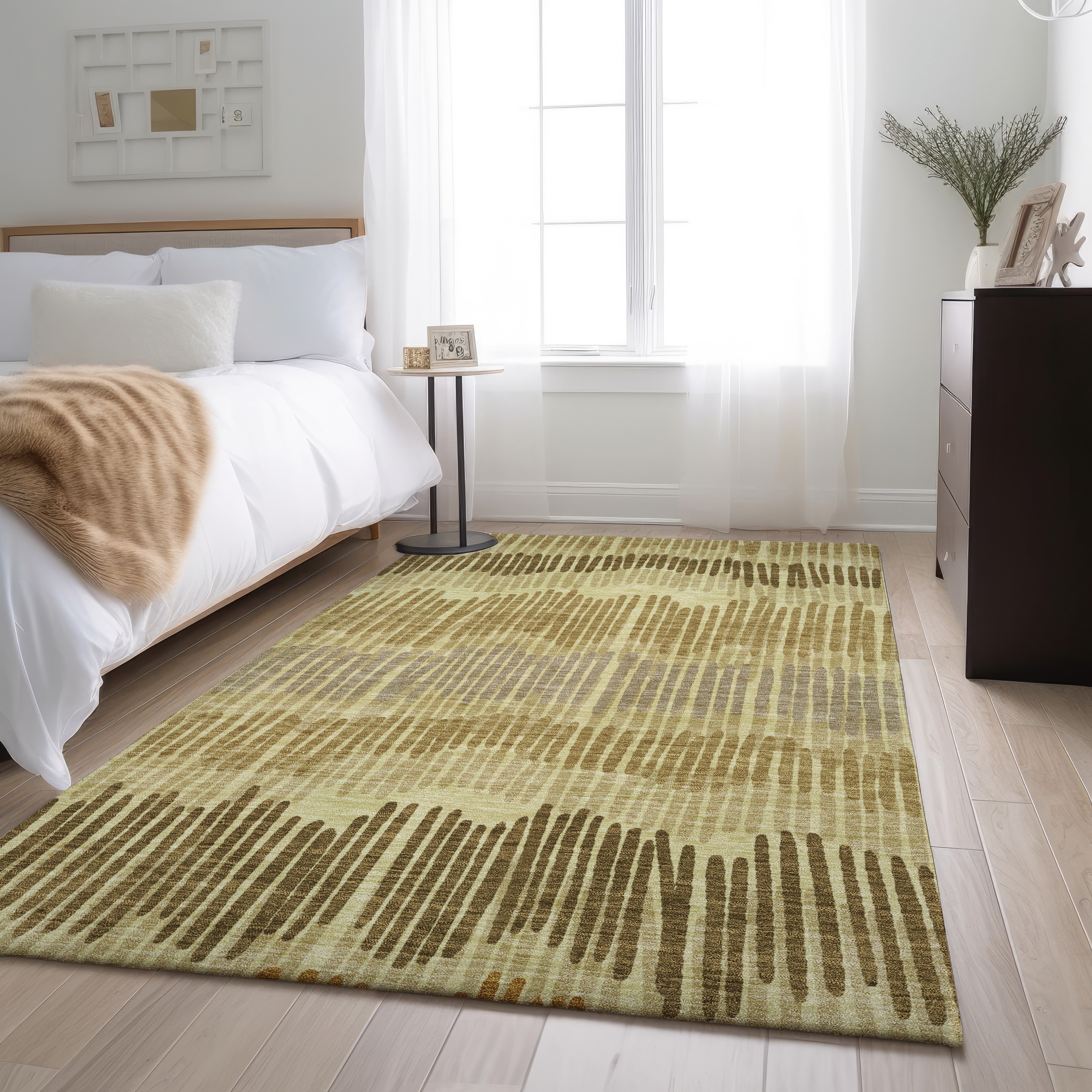 Lima Machine Washable Transitional Gold Rug 2'6" x 3'10" #shape_Rectangle