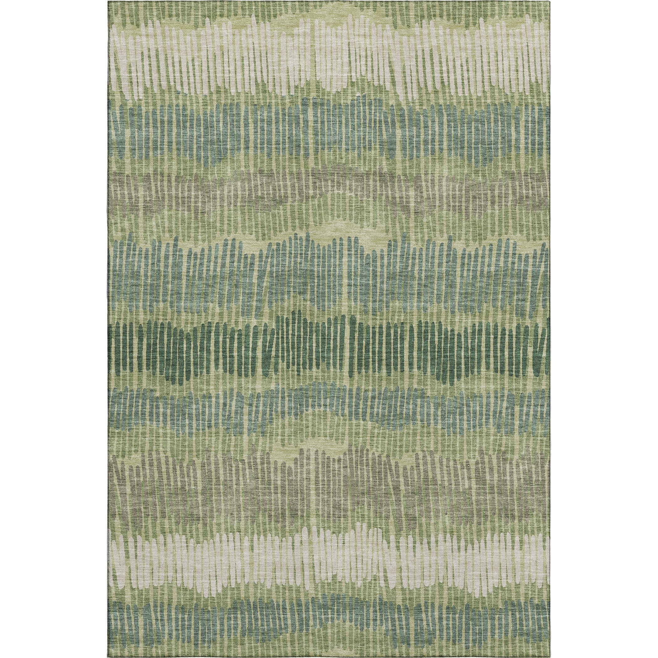 Lima Machine Washable Transitional Green Rug 2'6" x 3'10" #shape_Rectangle