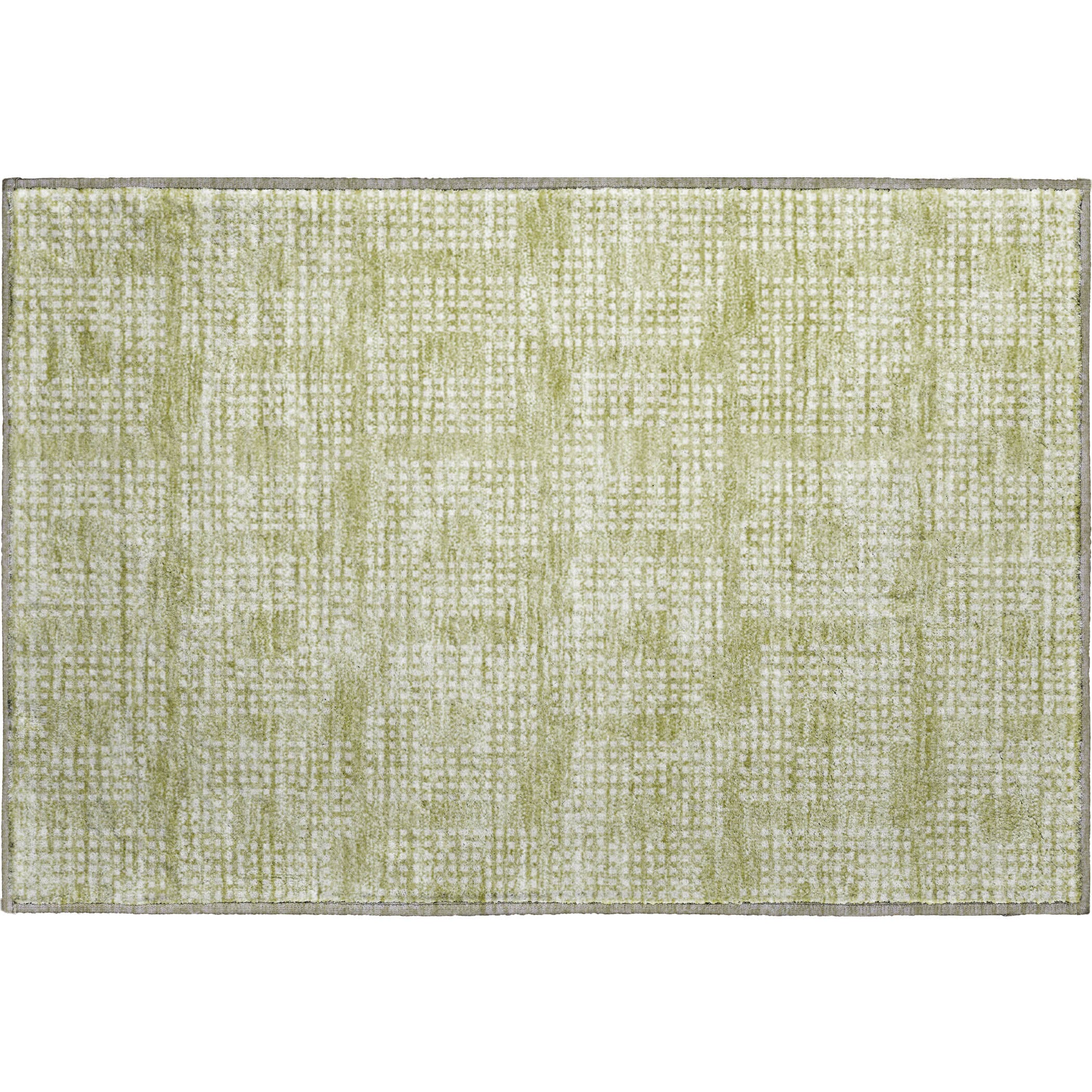Valletta Machine Washable Transitional Aloe Green Rug 1'8" x 2'6" #shape_Rectangle