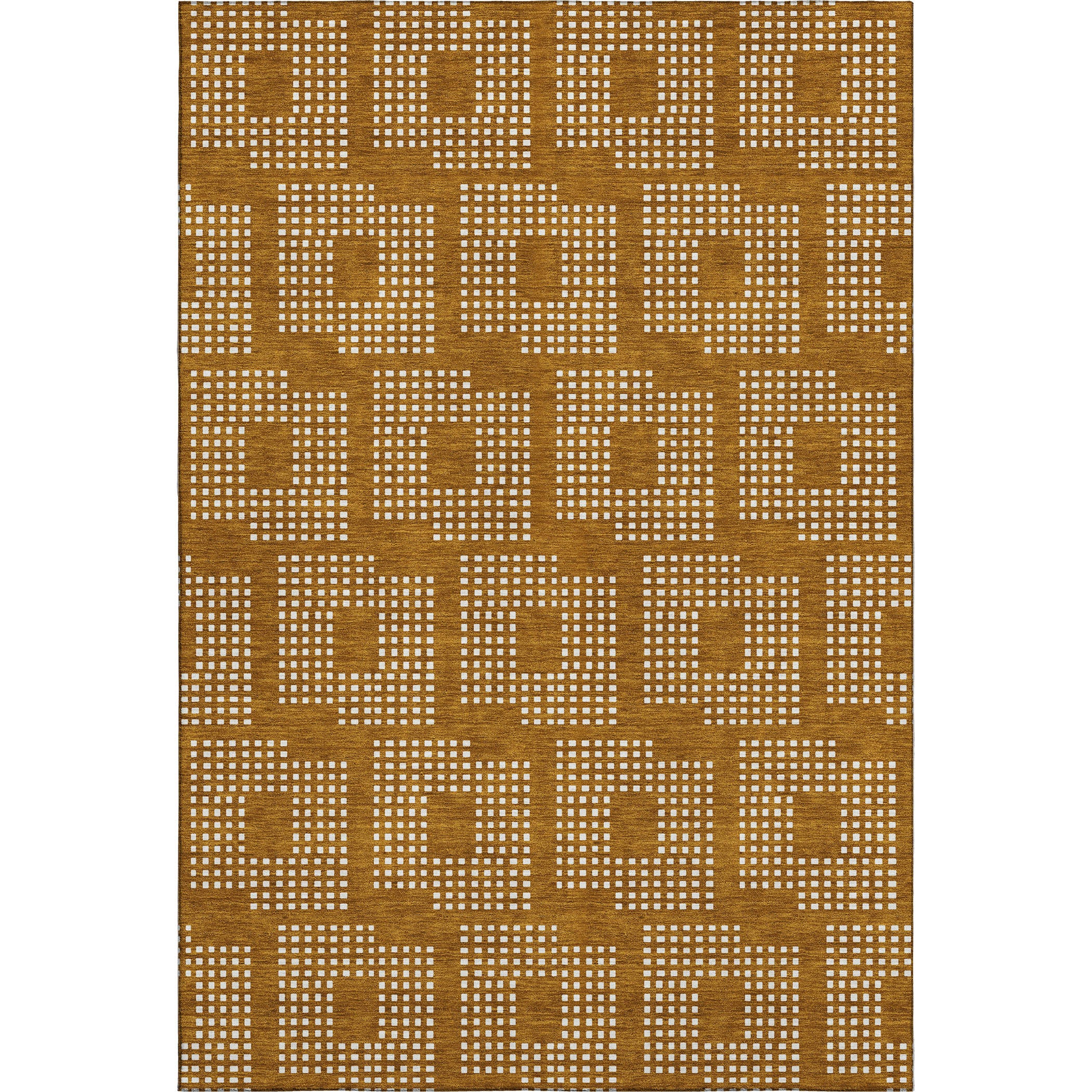 Valletta Machine Washable Transitional Terracotta Orange Rug 2'6" x 3'10" #shape_Rectangle