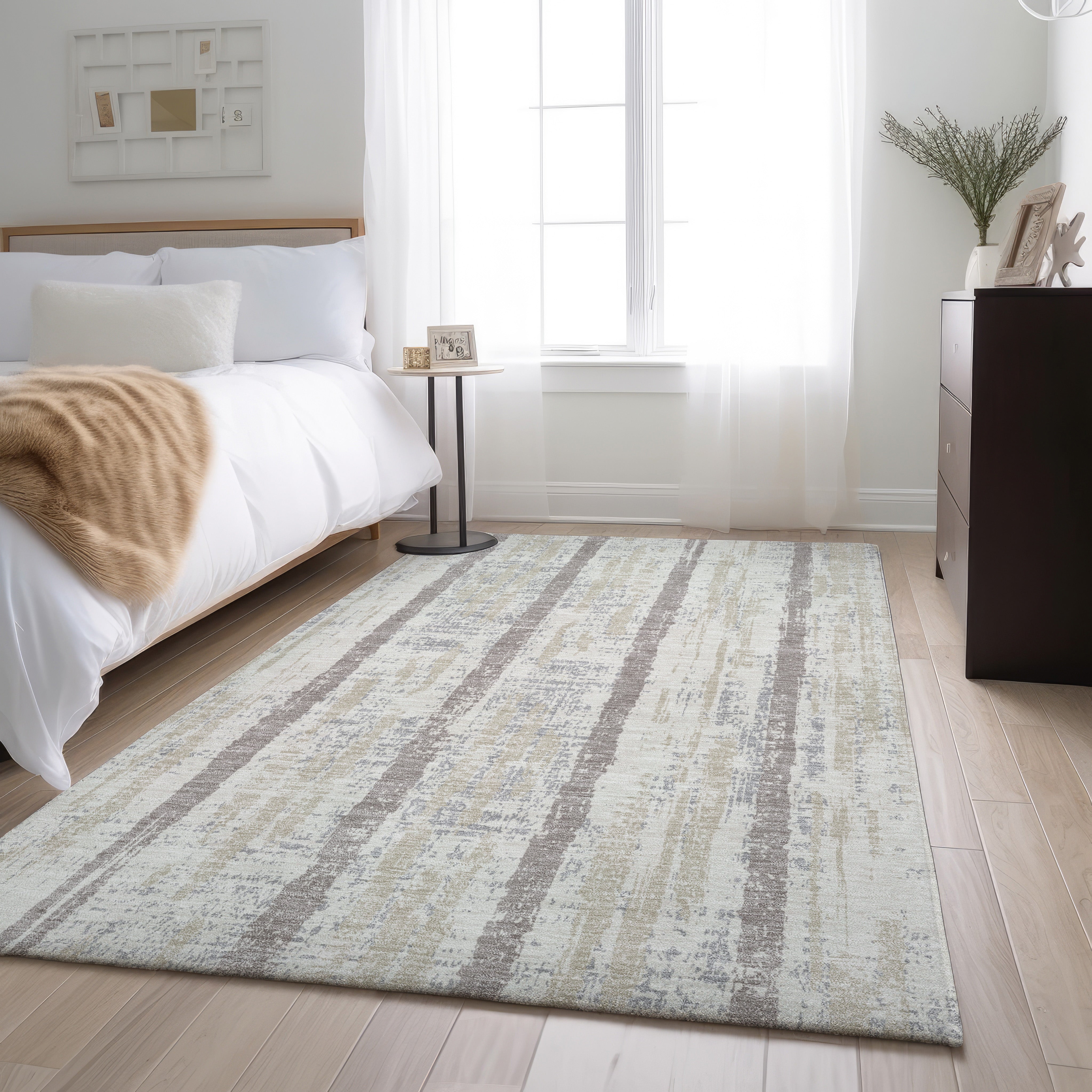 Seoul Machine Washable Transitional Ivory Rug 2'6" x 3'10" #shape_Rectangle