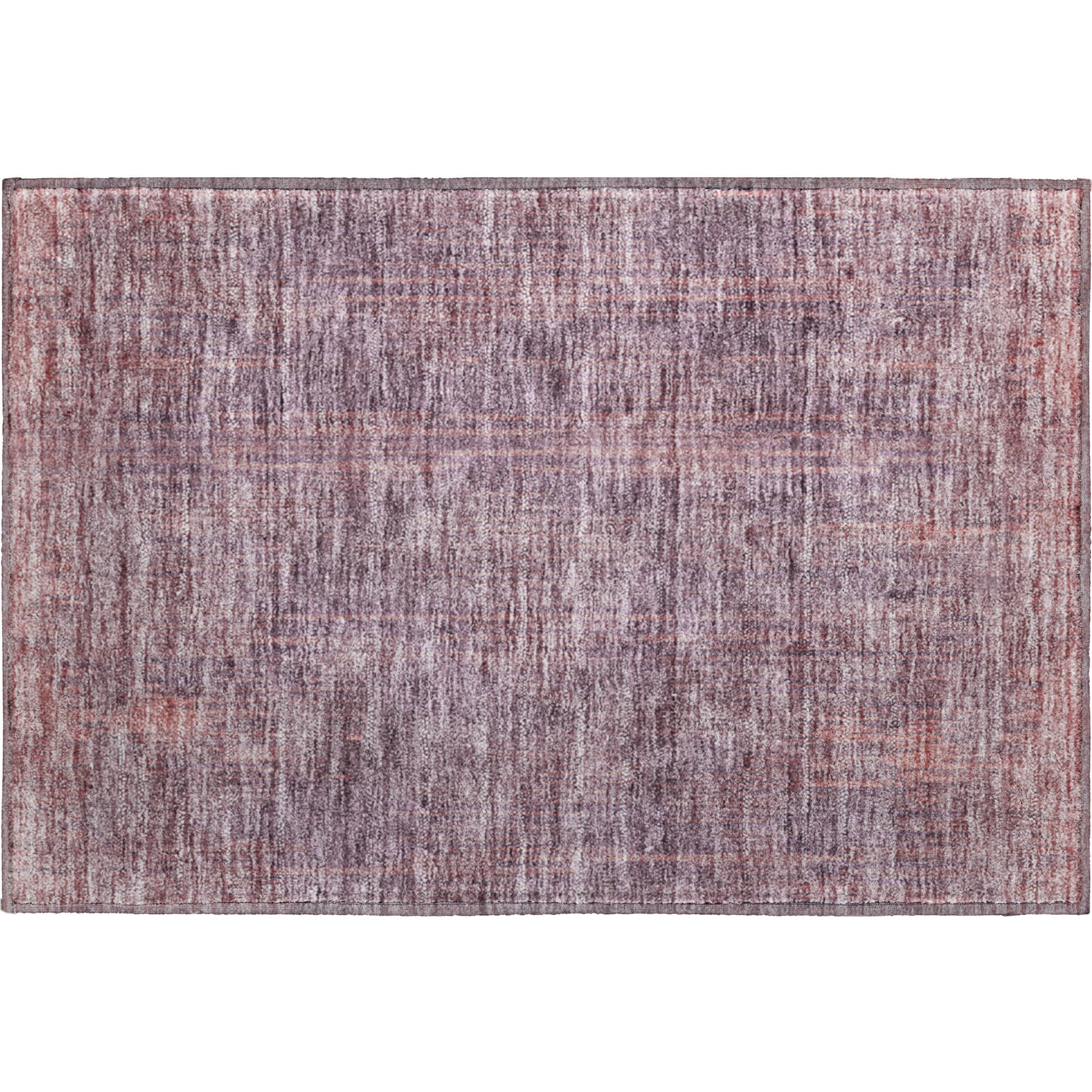 Antigua Machine Washable Transitional Mauve Pink Rug 1'8" x 2'6" #shape_Rectangle
