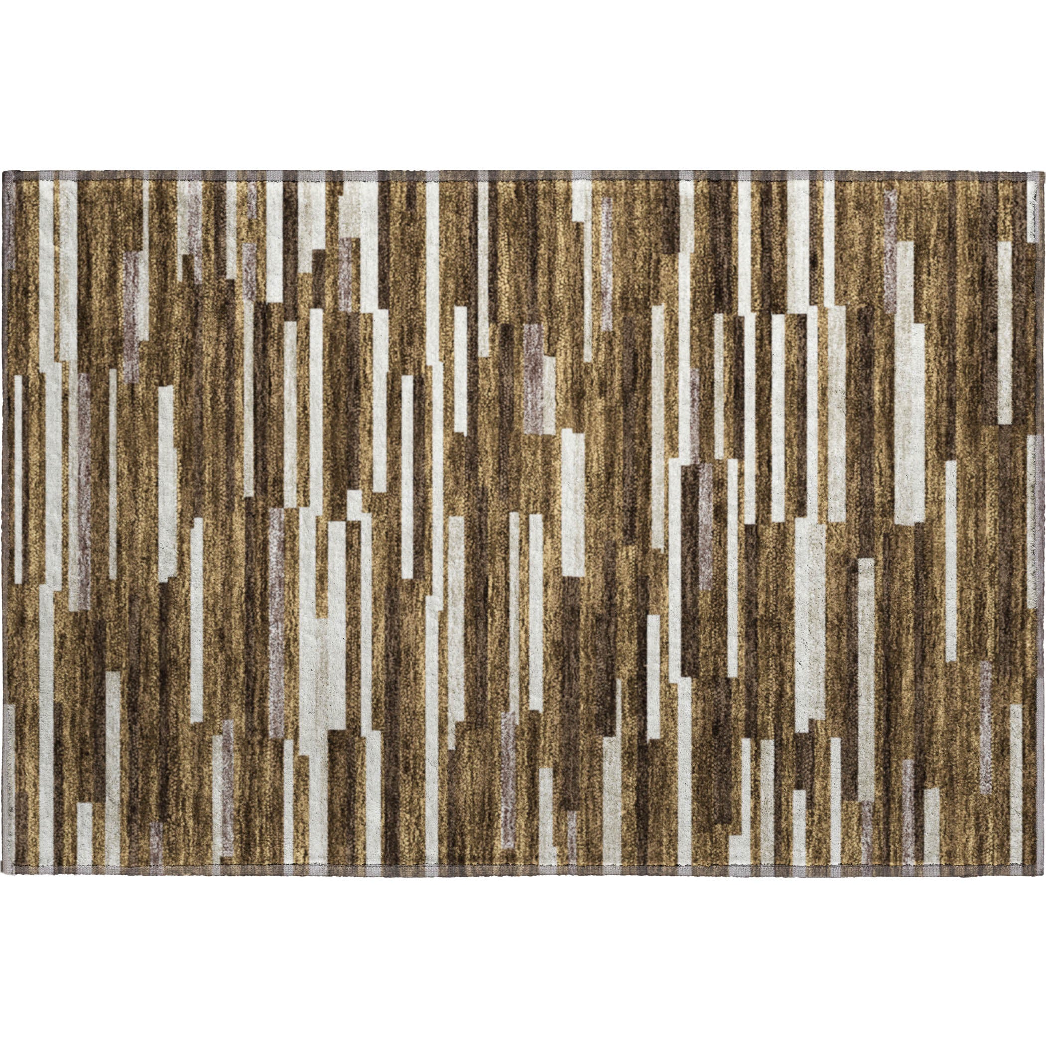 Cartagena Machine Washable Transitional Brown Rug 1'8" x 2'6" #shape_Rectangle