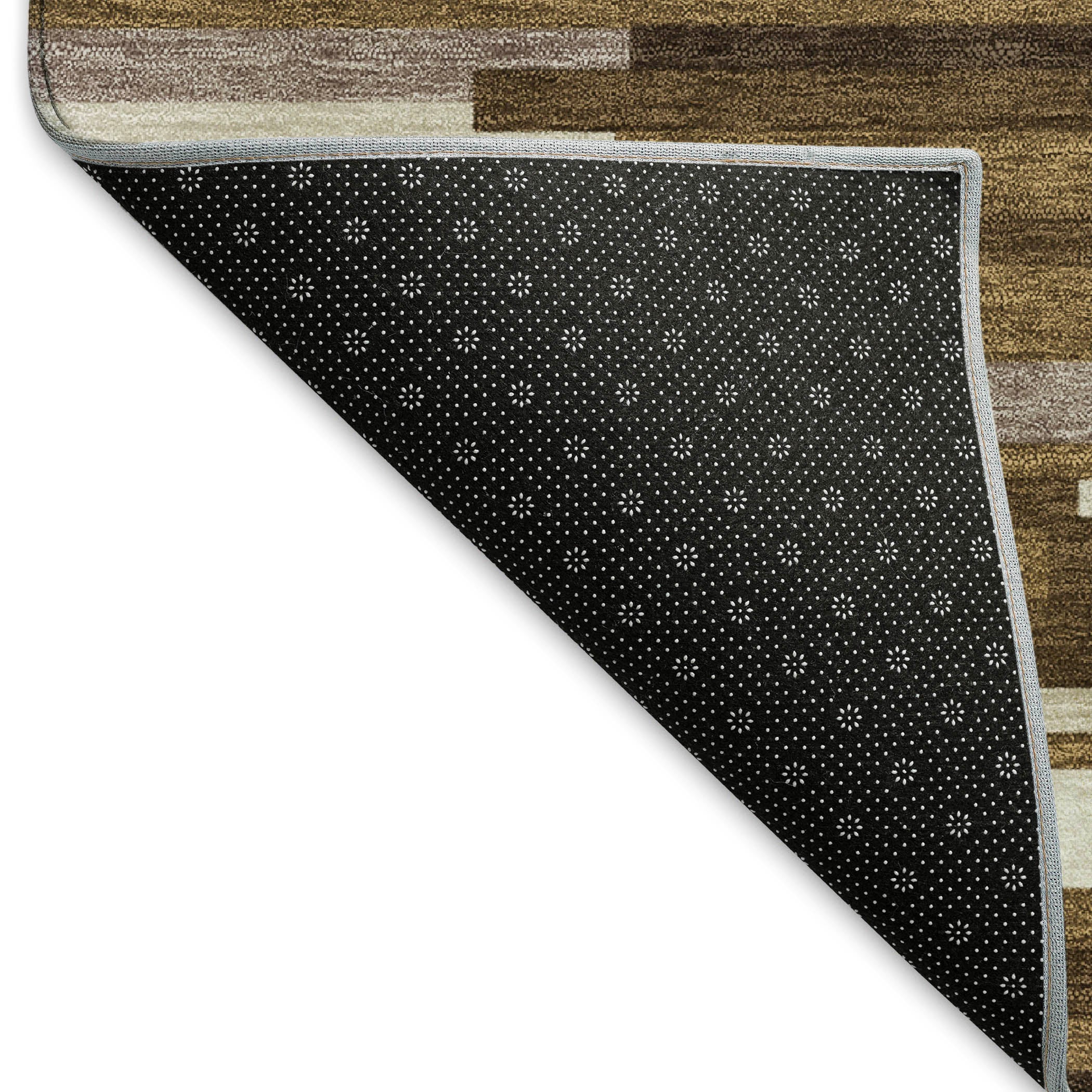 Cartagena Machine Washable Transitional Brown Rug 1'8" x 2'6" #shape_Rectangle