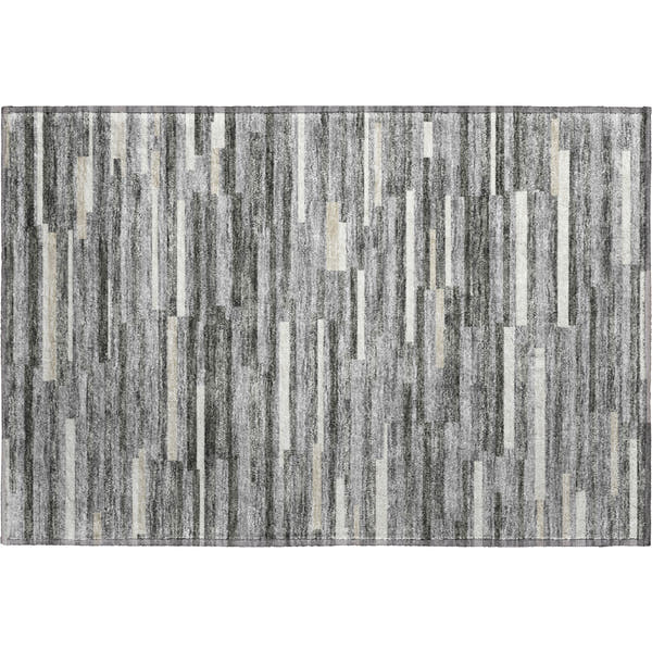 Cartagena Machine Washable Transitional Gray Rug 1'8" x 2'6"