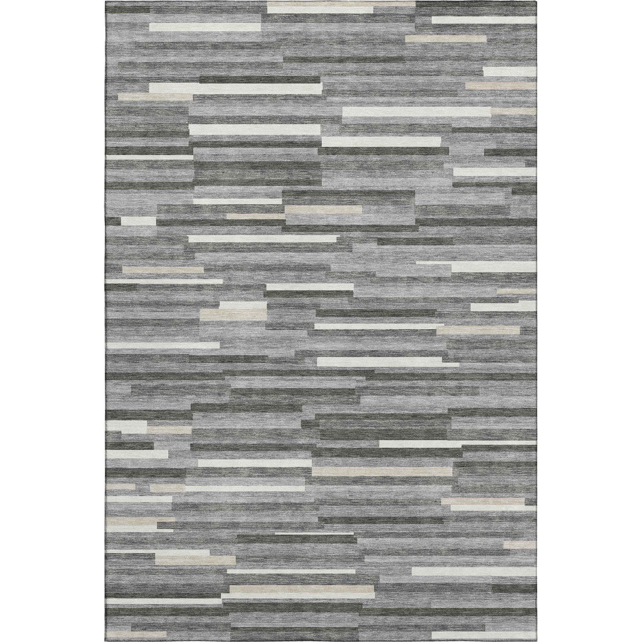 Cartagena Machine Washable Transitional Gray Rug 2'6" x 3'10" #shape_Rectangle