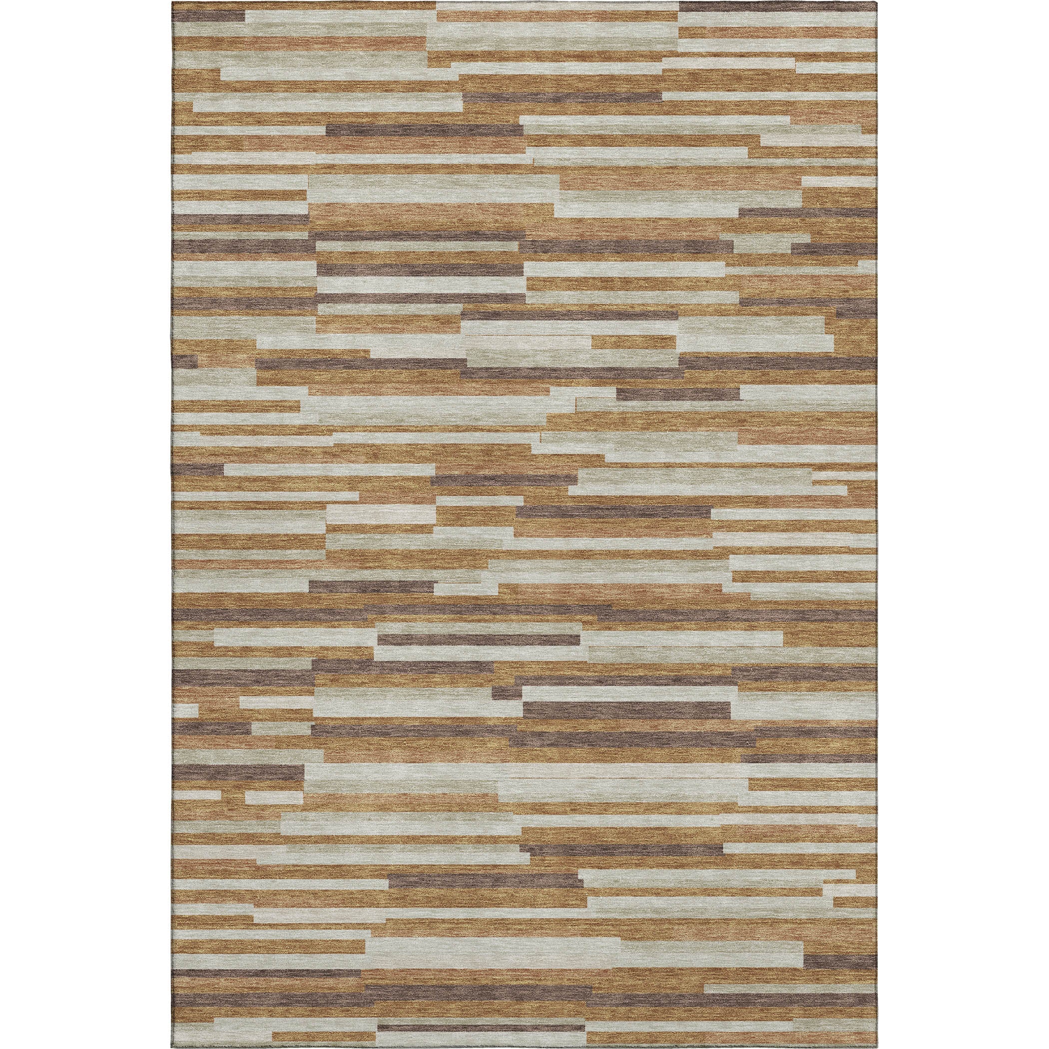 Cartagena Machine Washable Transitional Paprika Orange Rug 2'6" x 3'10" #shape_Rectangle