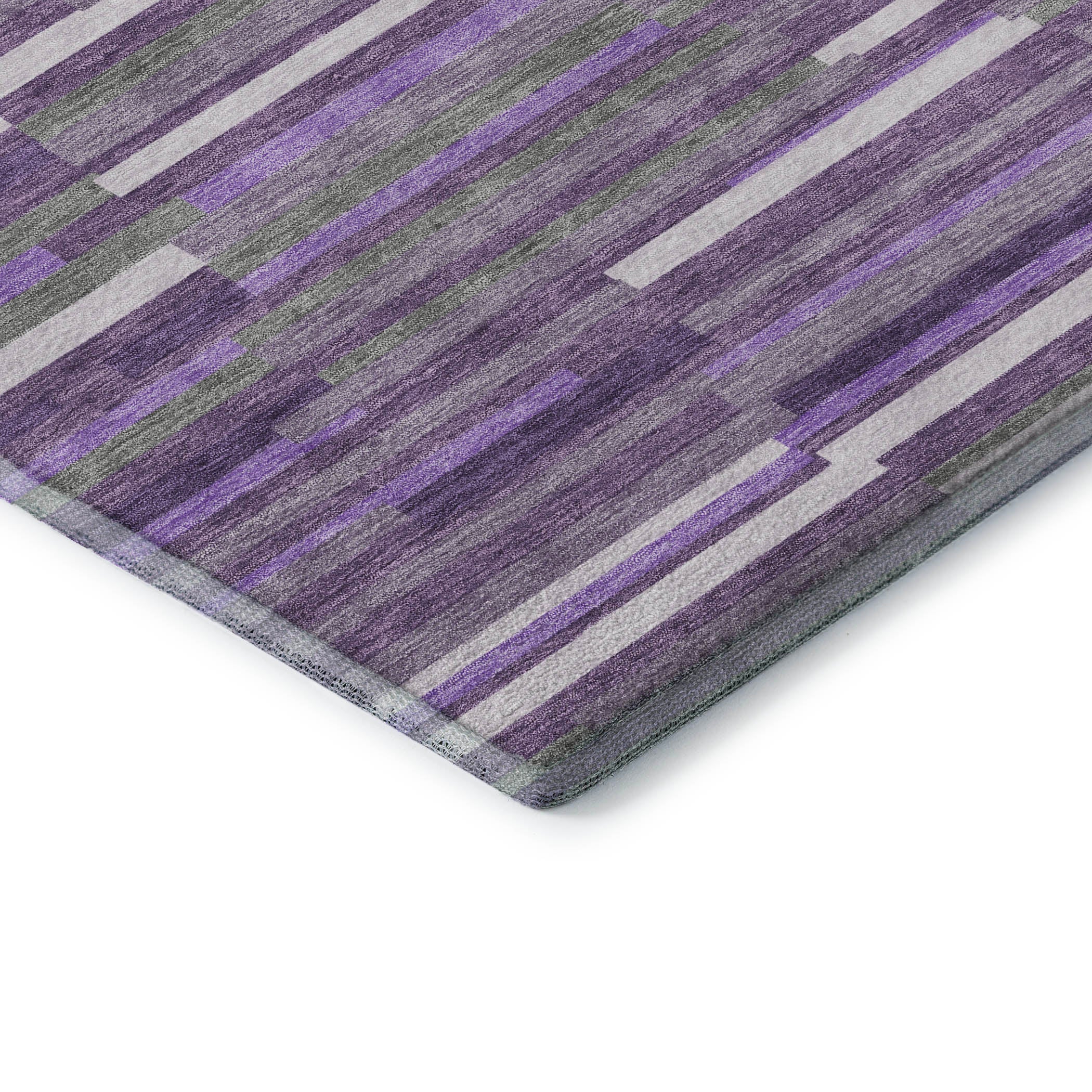 Cartagena Machine Washable Transitional Purple Rug 1'8" x 2'6" #shape_Rectangle