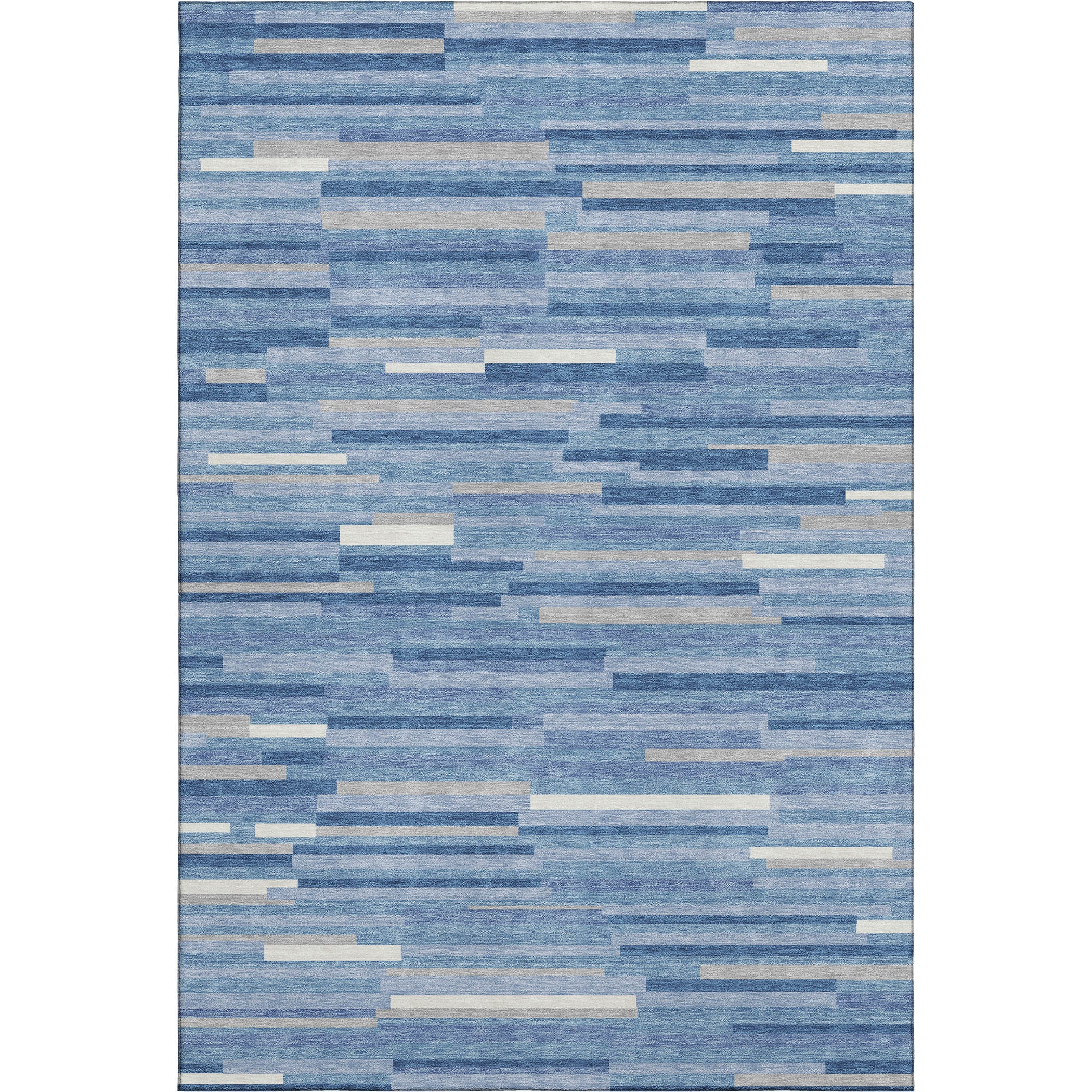 Cartagena Machine Washable Transitional Sky Blue Rug 2'6" x 3'10" #shape_Rectangle