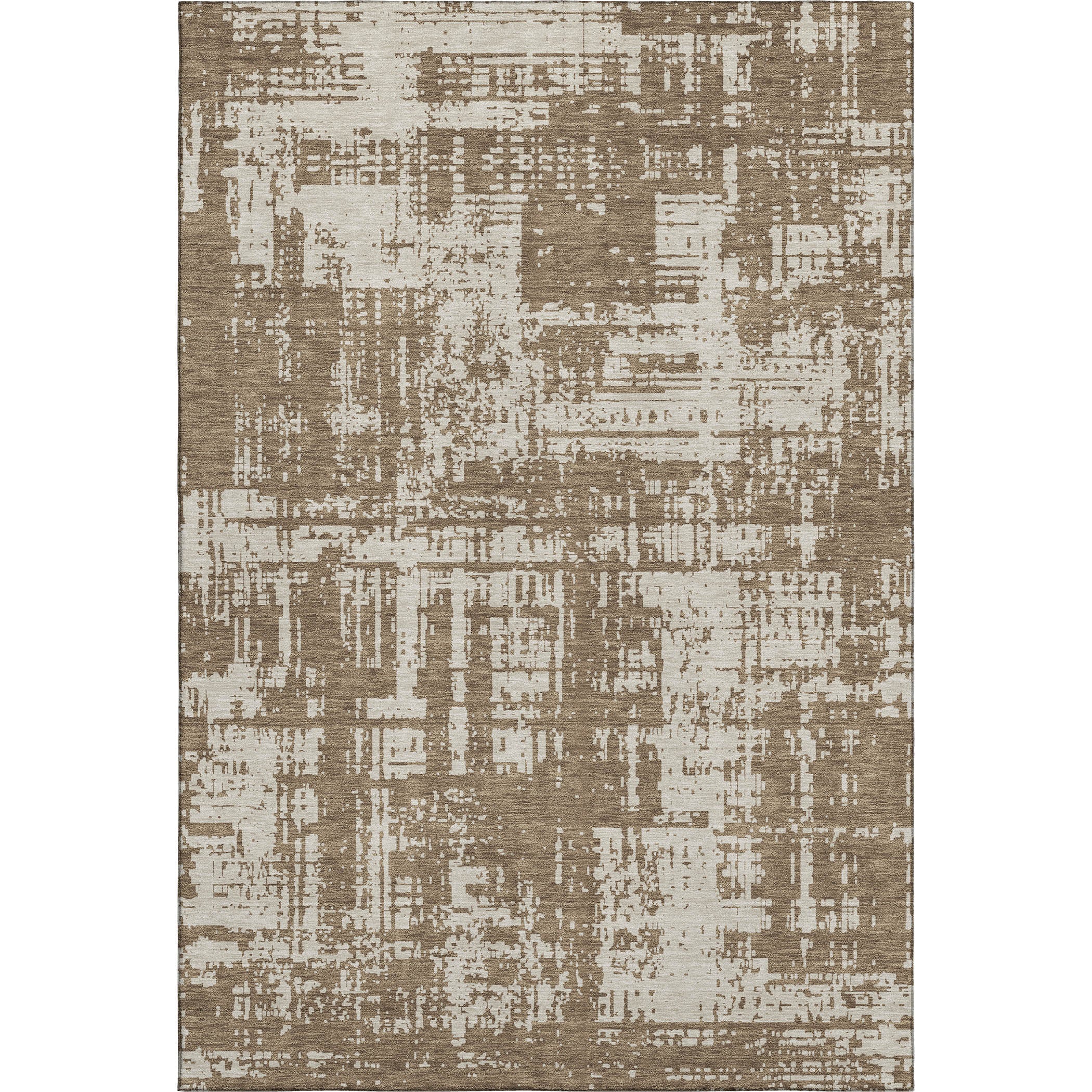 Queenstown Machine Washable Transitional Brown Rug 2'6" x 3'10" #shape_Rectangle
