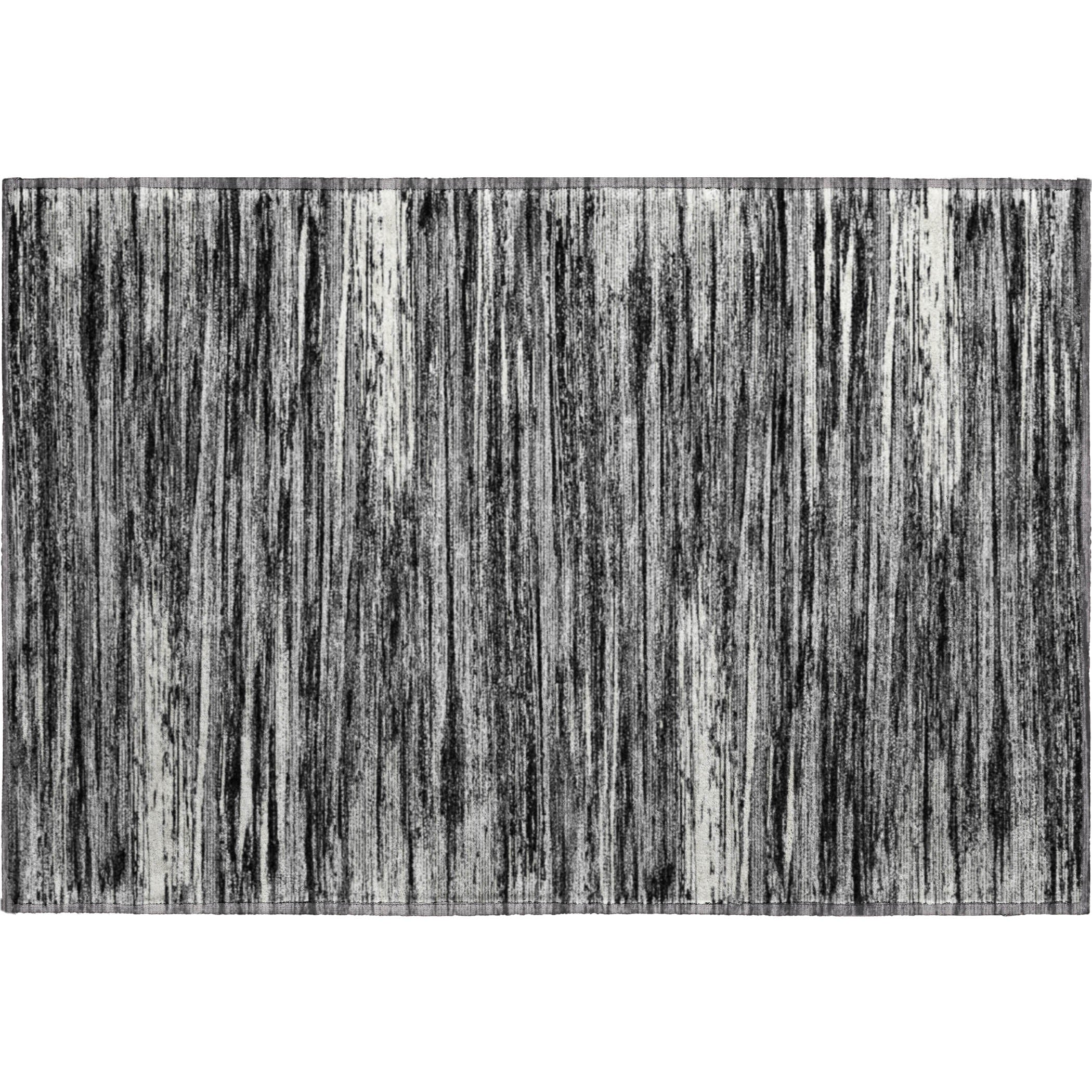 Seoul Machine Washable Transitional Black Rug 1'8" x 2'6" #shape_Rectangle