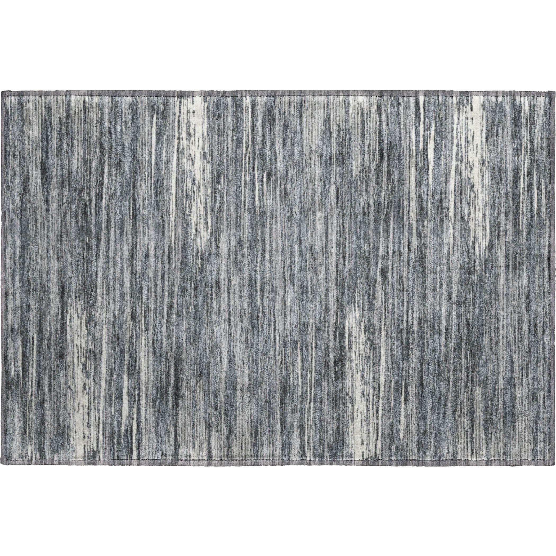 Seoul Machine Washable Transitional Gray Rug 1'8" x 2'6" #shape_Rectangle
