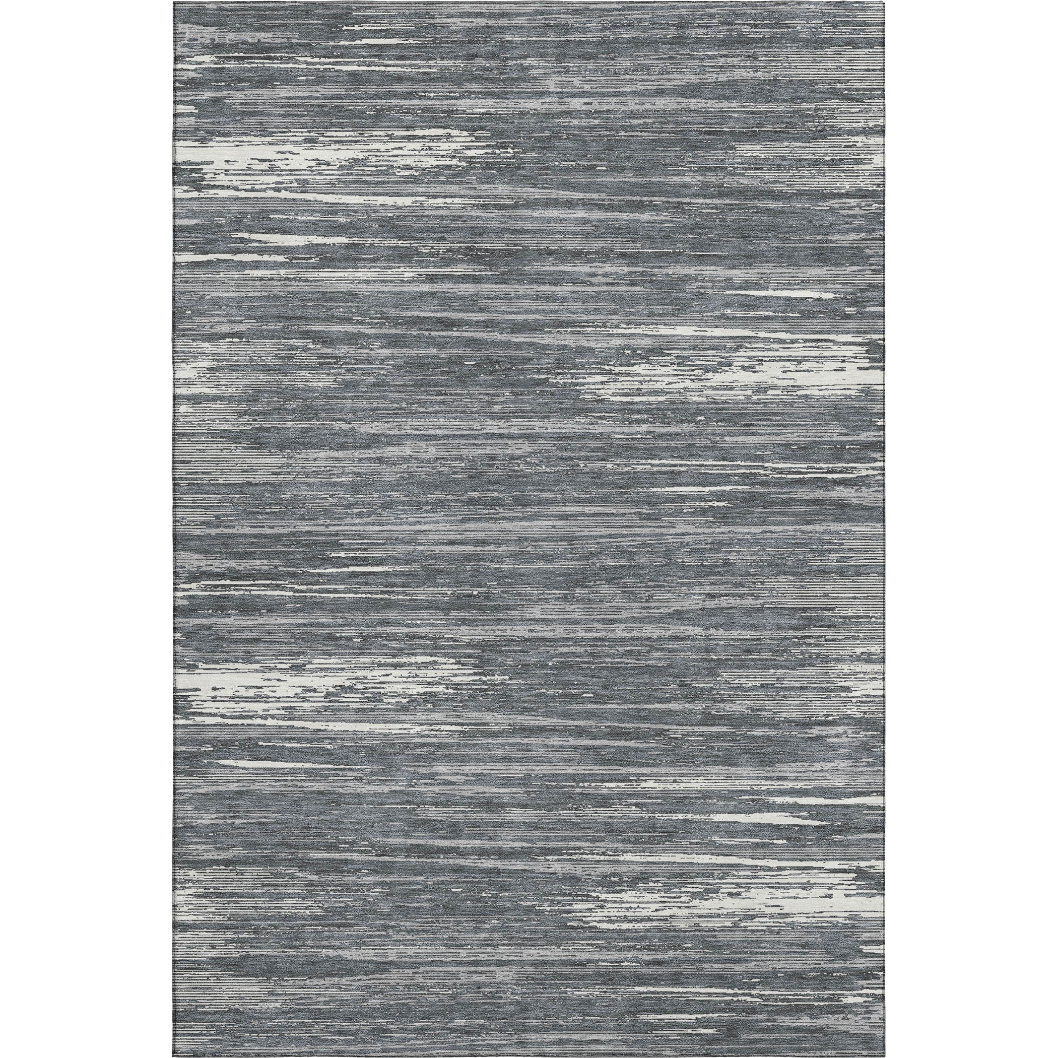 Seoul Machine Washable Transitional Gray Rug 2'6" x 3'10" #shape_Rectangle