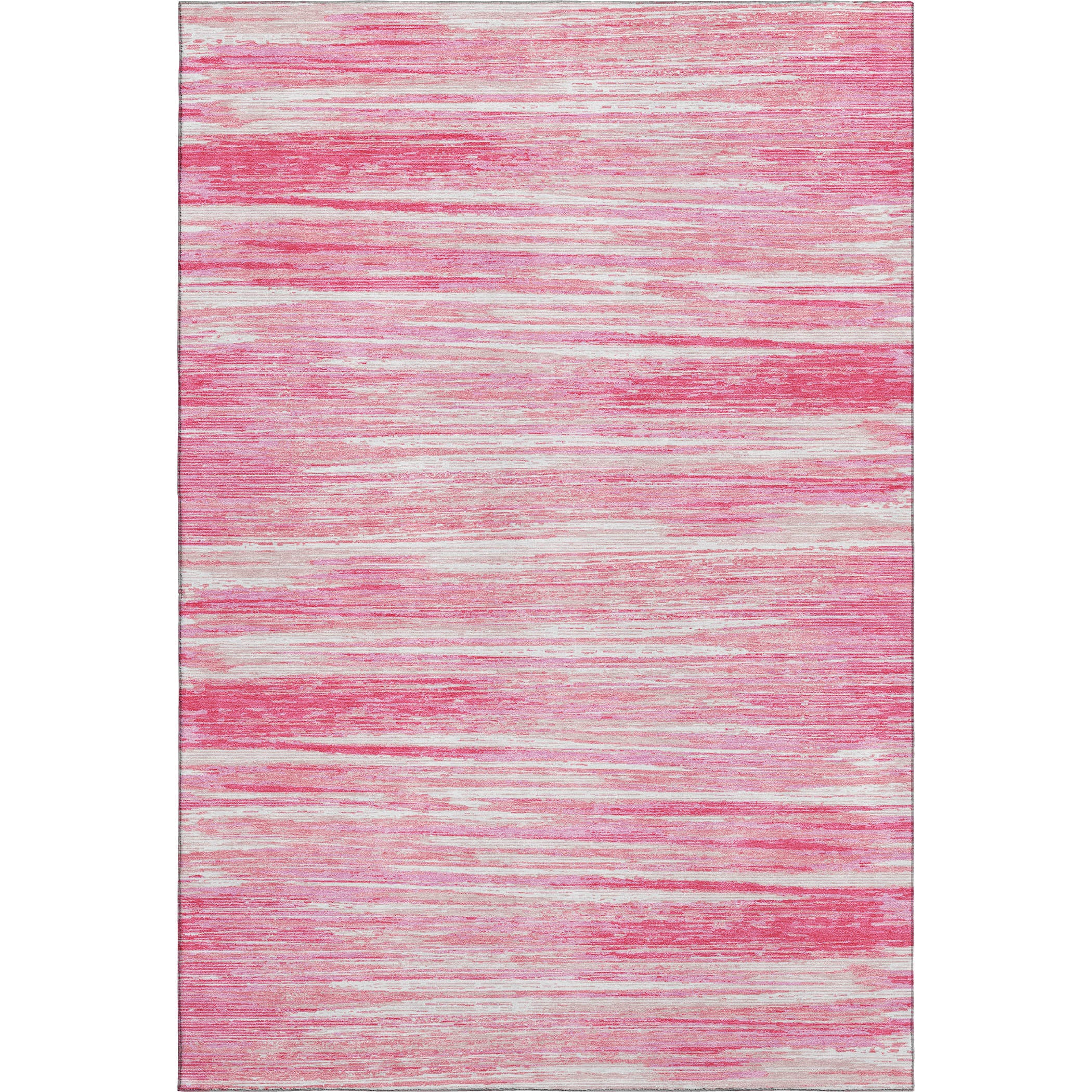 Seoul Machine Washable Transitional Pink Rug 2'6" x 3'10" #shape_Rectangle
