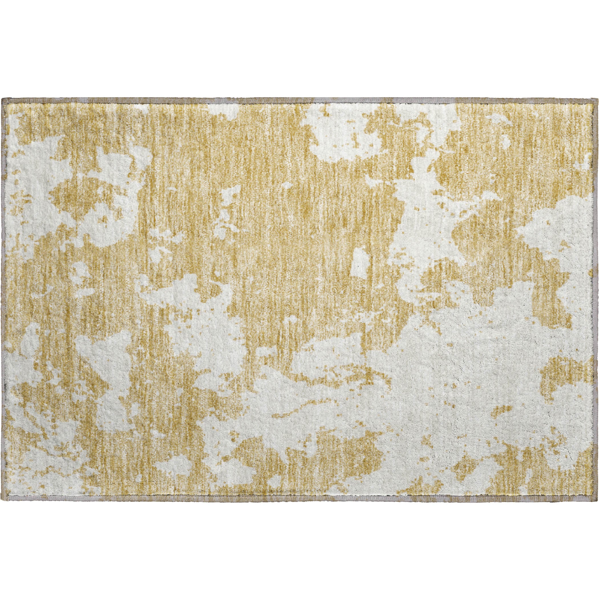 Baku Machine Washable Transitional Gold Rug 1'8" x 2'6" #shape_Rectangle