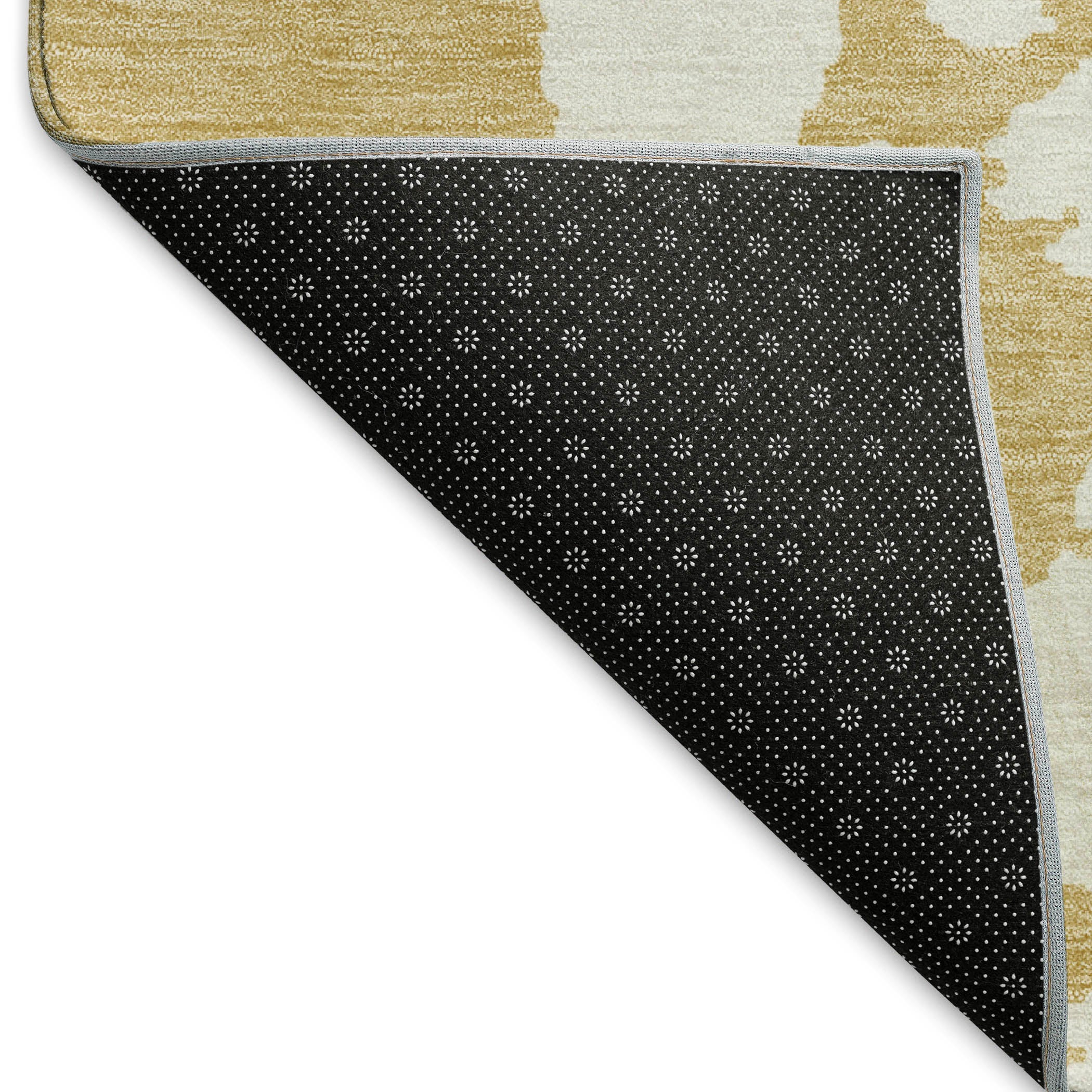 Baku Machine Washable Transitional Gold Rug 1'8" x 2'6" #shape_Rectangle