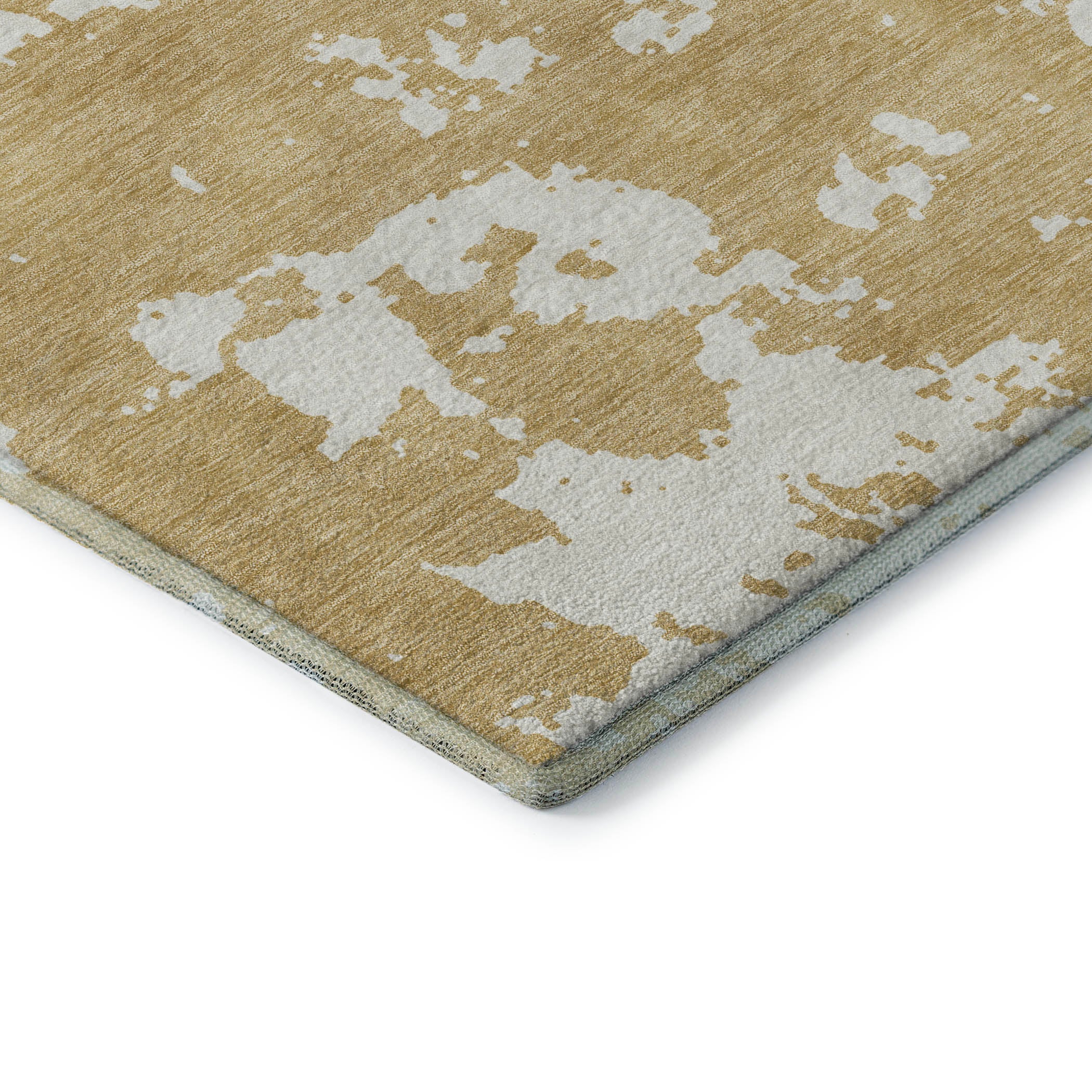 Baku Machine Washable Transitional Gold Rug 1'8" x 2'6" #shape_Rectangle