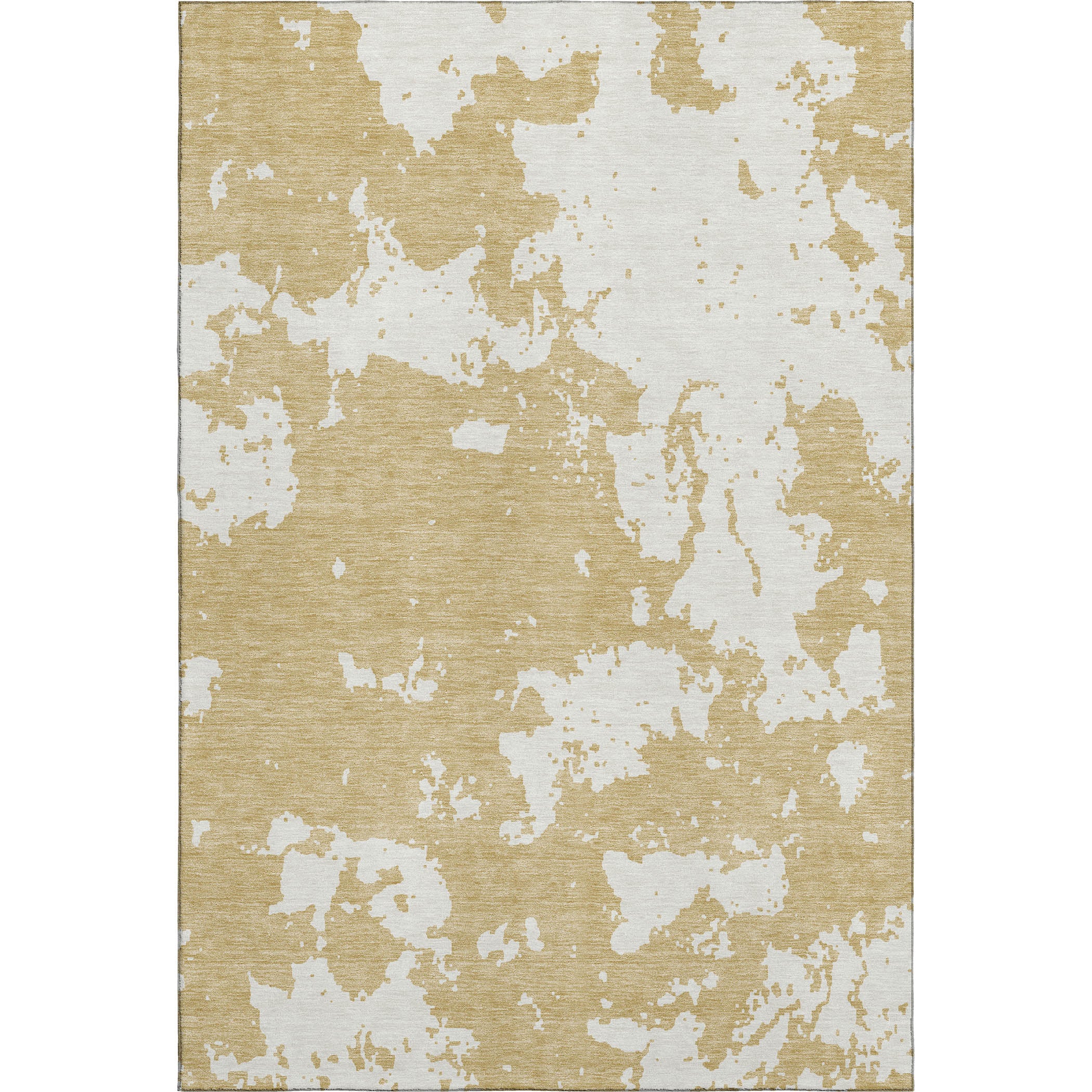 Baku Machine Washable Transitional Gold Rug 2'6" x 3'10" #shape_Rectangle