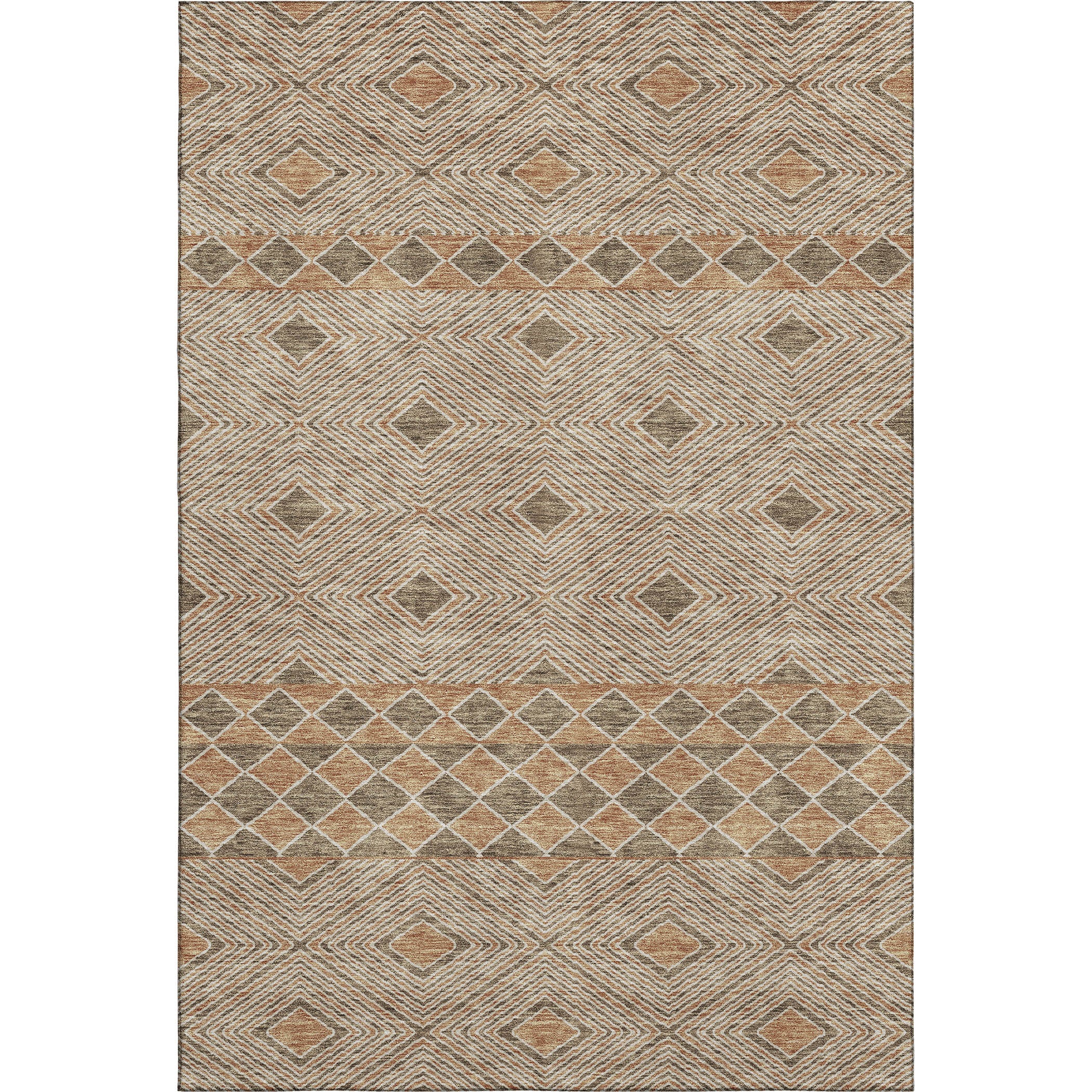 Dubrovnik Machine Washable Transitional Brown Rug 2'6" x 3'10" #shape_Rectangle