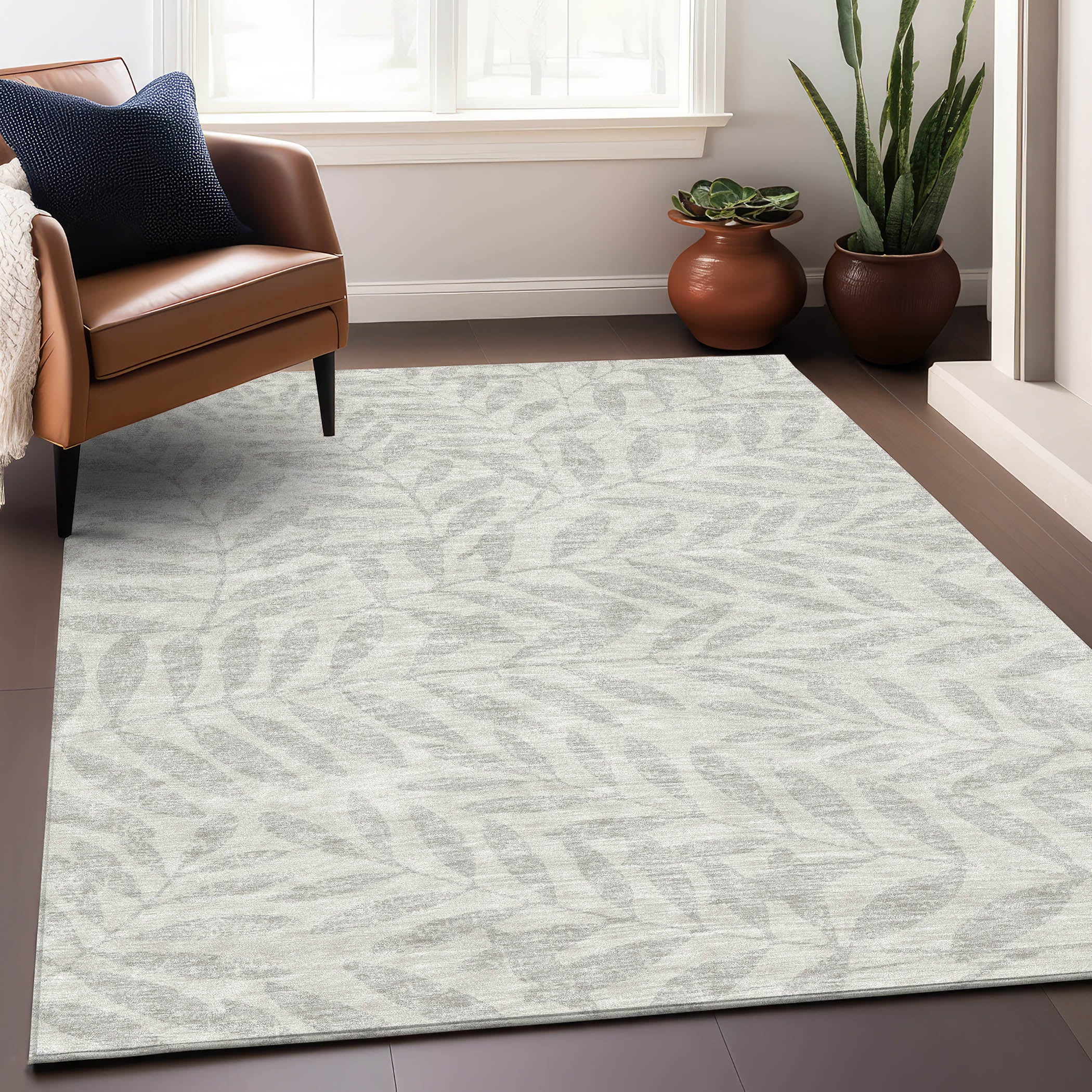Lima Machine Washable Transitional Ivory Rug 2'6" x 3'10" #shape_Rectangle