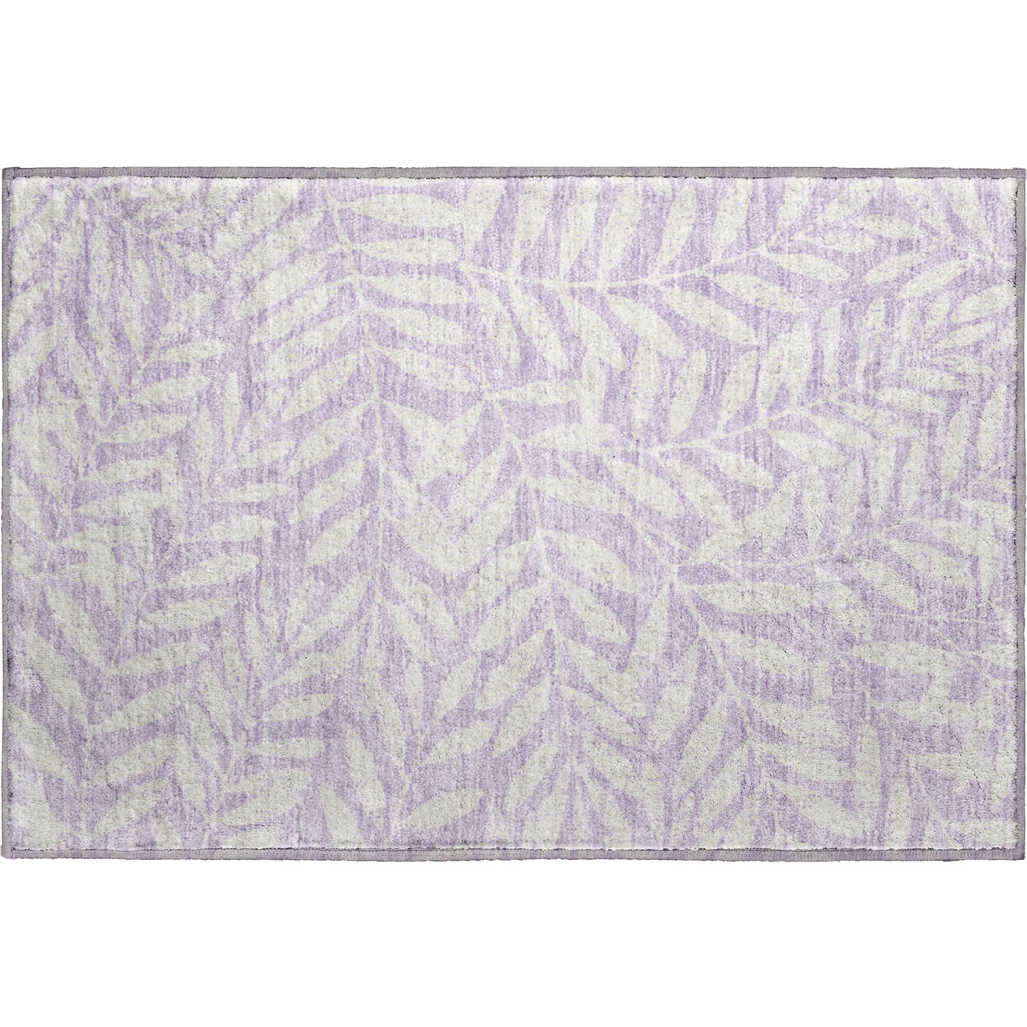 Lima Machine Washable Transitional Lavender Purple Rug 1'8" x 2'6" #shape_Rectangle