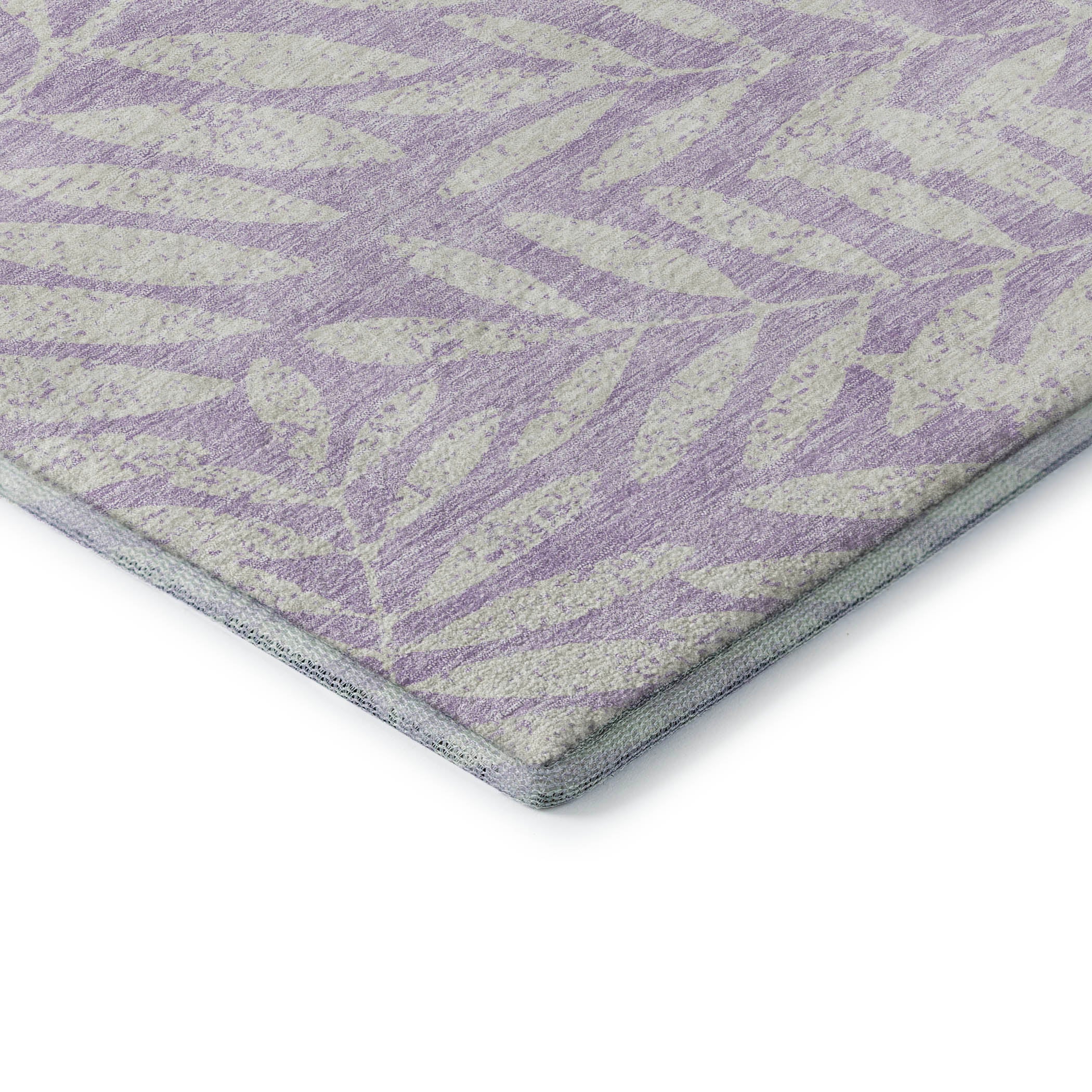 Lima Machine Washable Transitional Lavender Purple Rug 1'8" x 2'6" #shape_Rectangle