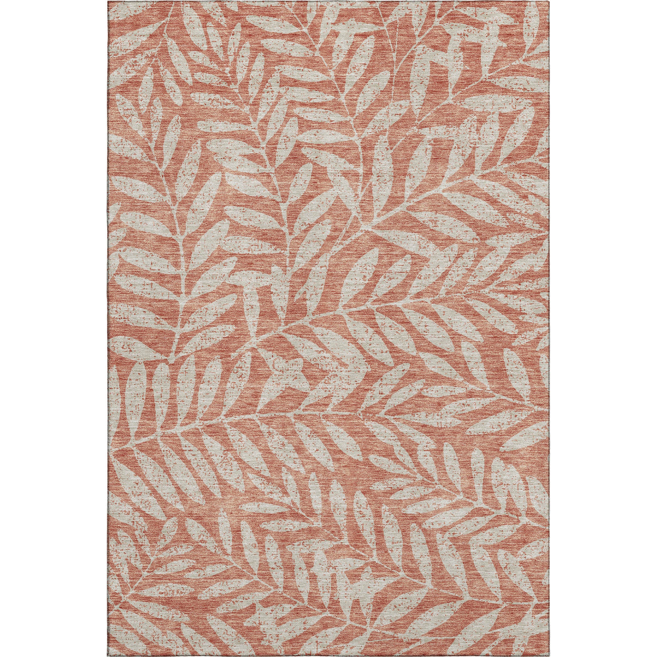 Lima Machine Washable Transitional Salmon Orange Rug 2'6" x 3'10" #shape_Rectangle