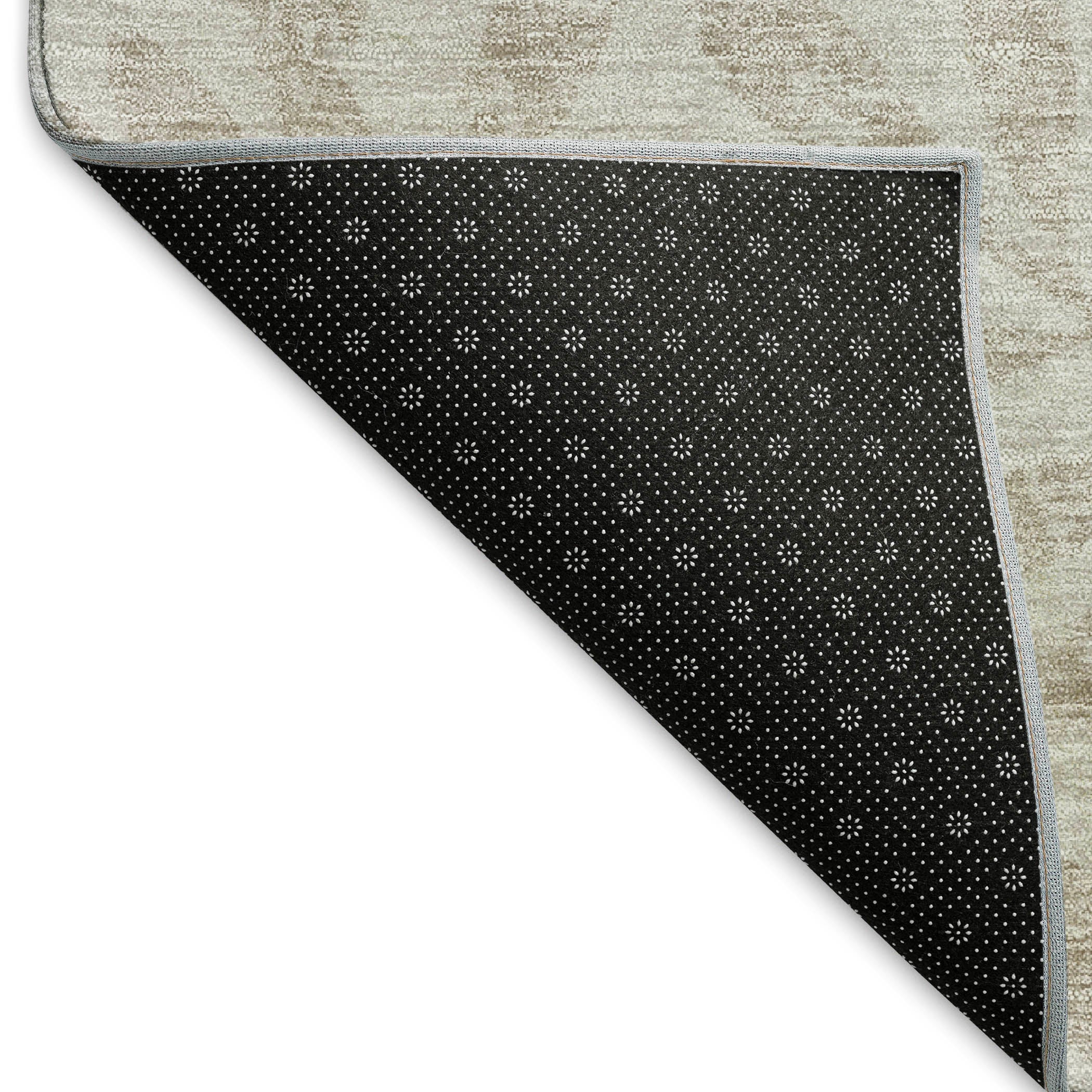 Lima Machine Washable Transitional Taupe Brown Rug 1'8" x 2'6" #shape_Rectangle