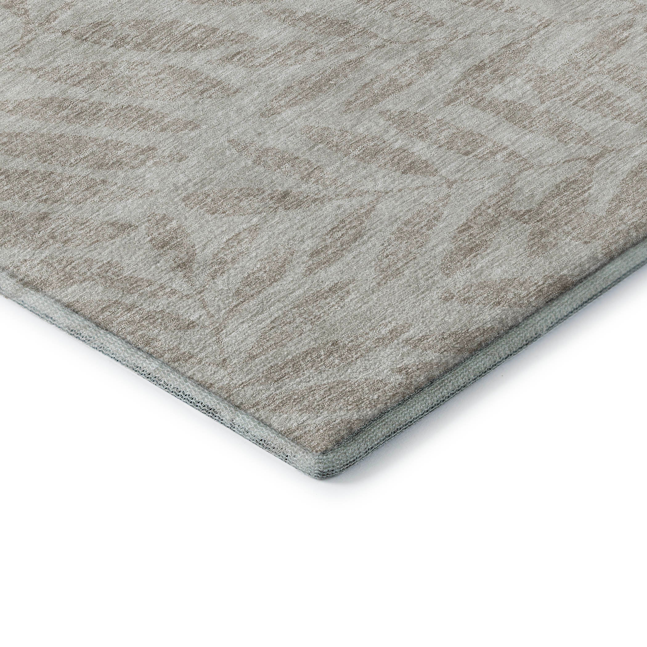 Lima Machine Washable Transitional Taupe Brown Rug 1'8" x 2'6" #shape_Rectangle