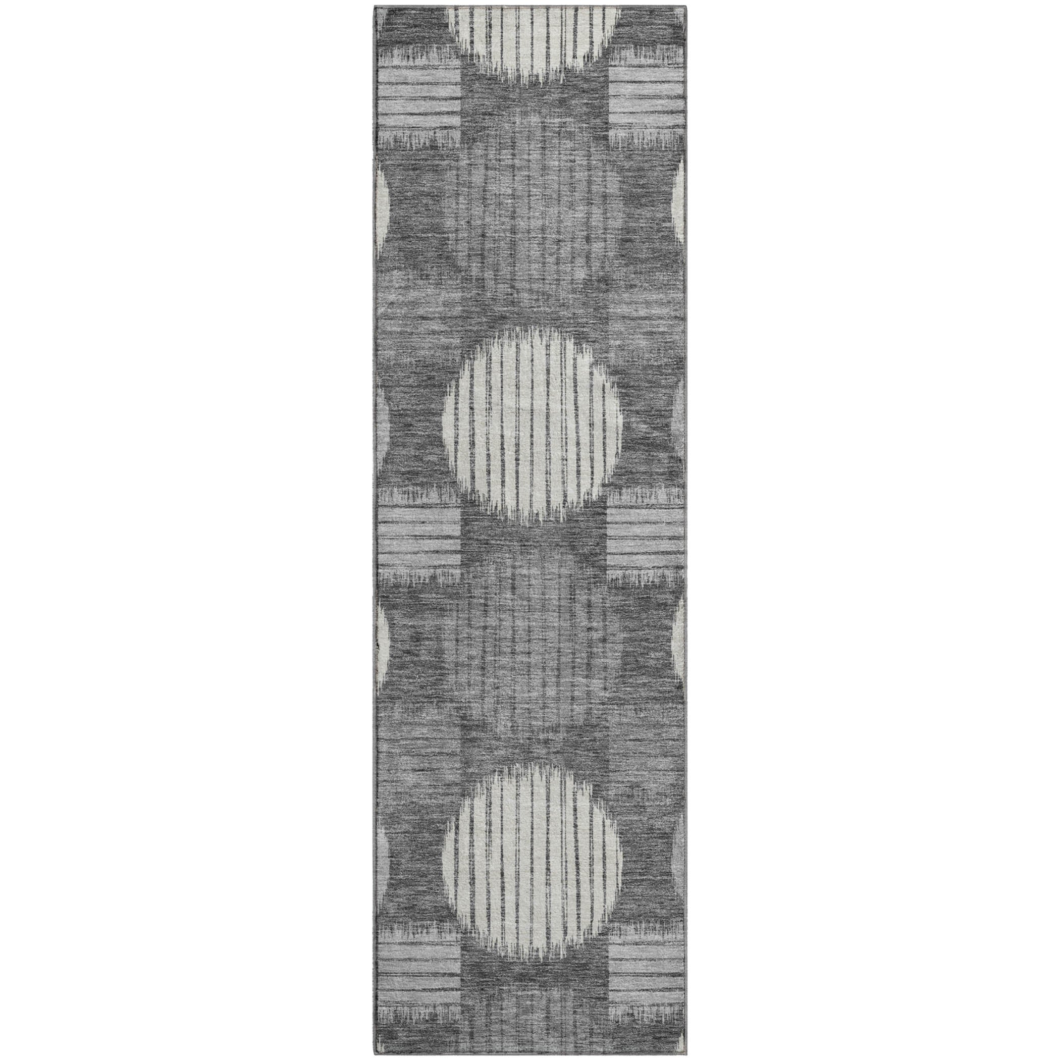 Jaipur Machine Washable Transitional Charcoal Gray Rug 2'3" x 7'6" #shape_Runner