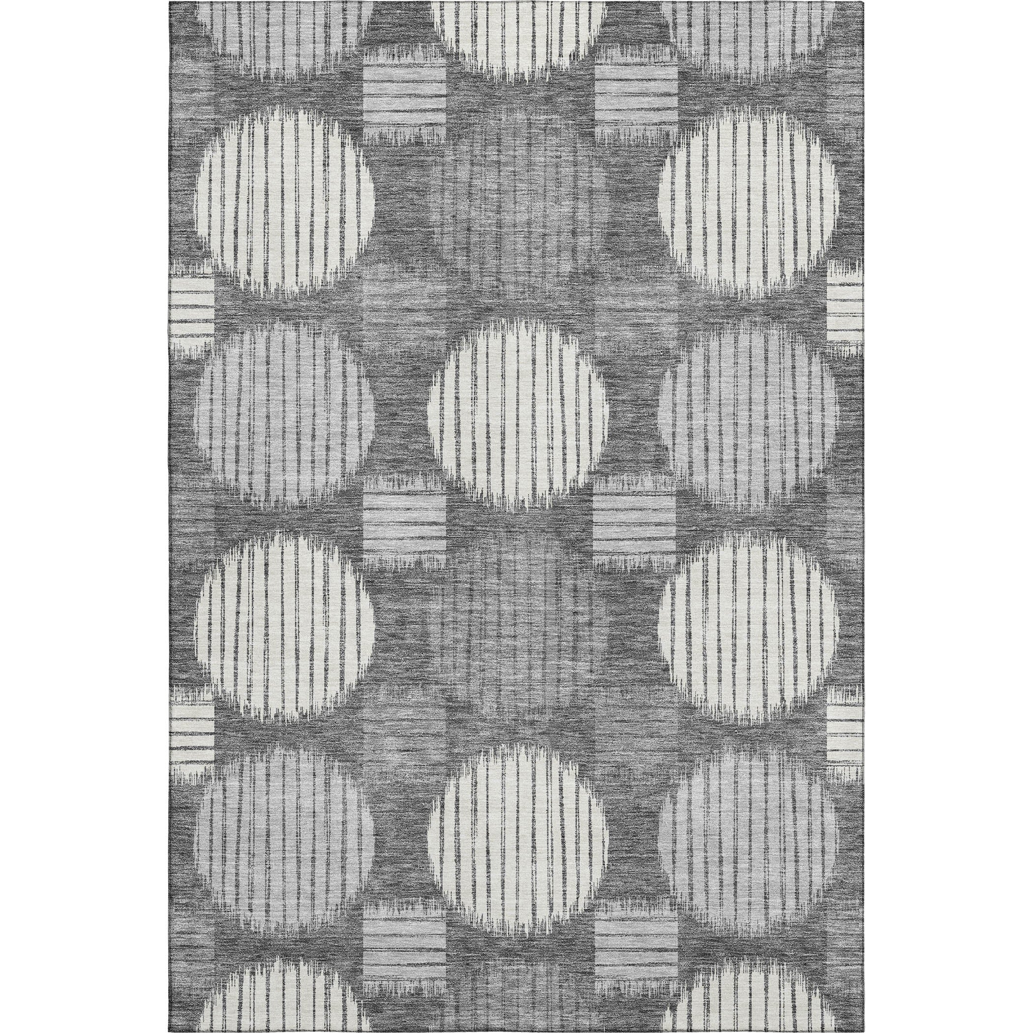 Jaipur Machine Washable Transitional Charcoal Gray Rug 2'6" x 3'10" #shape_Rectangle