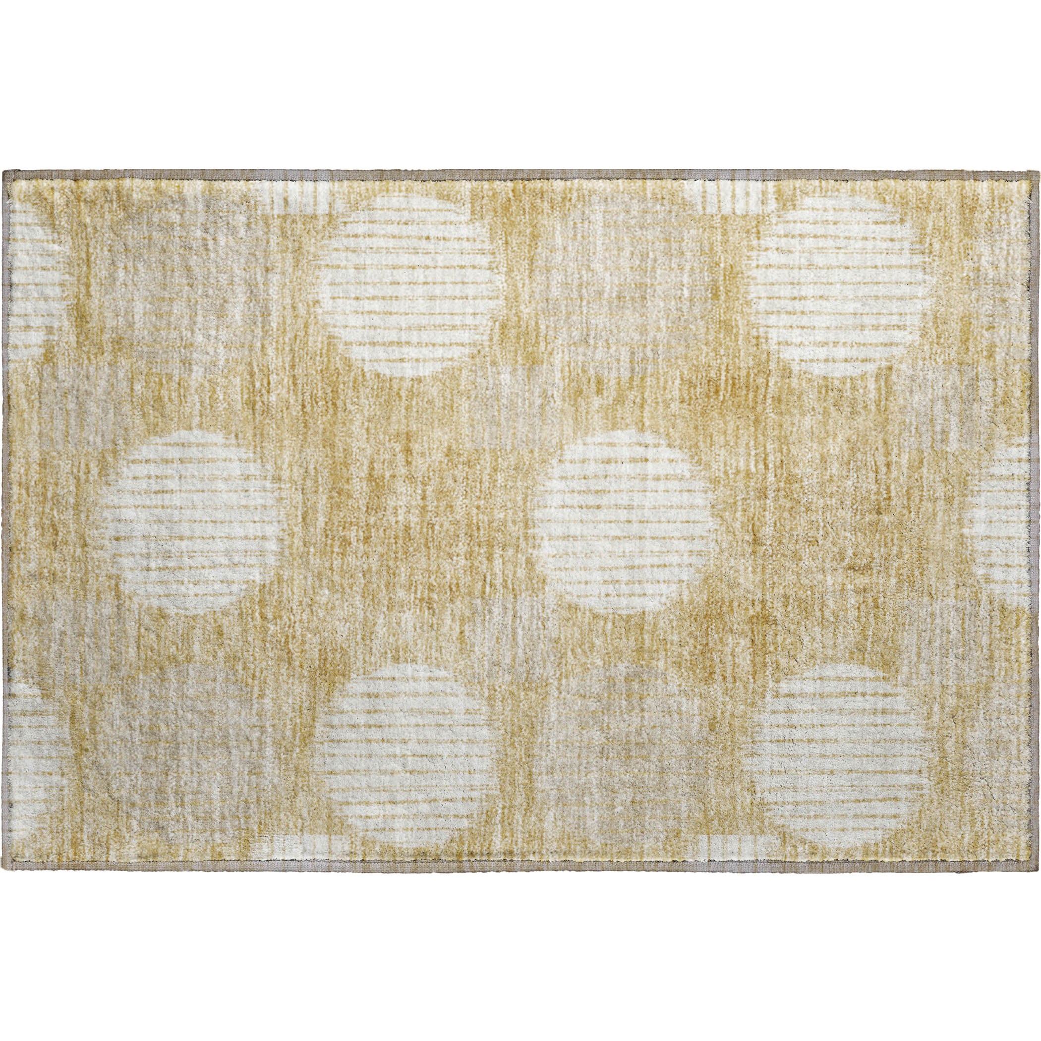 Jaipur Machine Washable Transitional Gold Rug 1'8" x 2'6" #shape_Rectangle