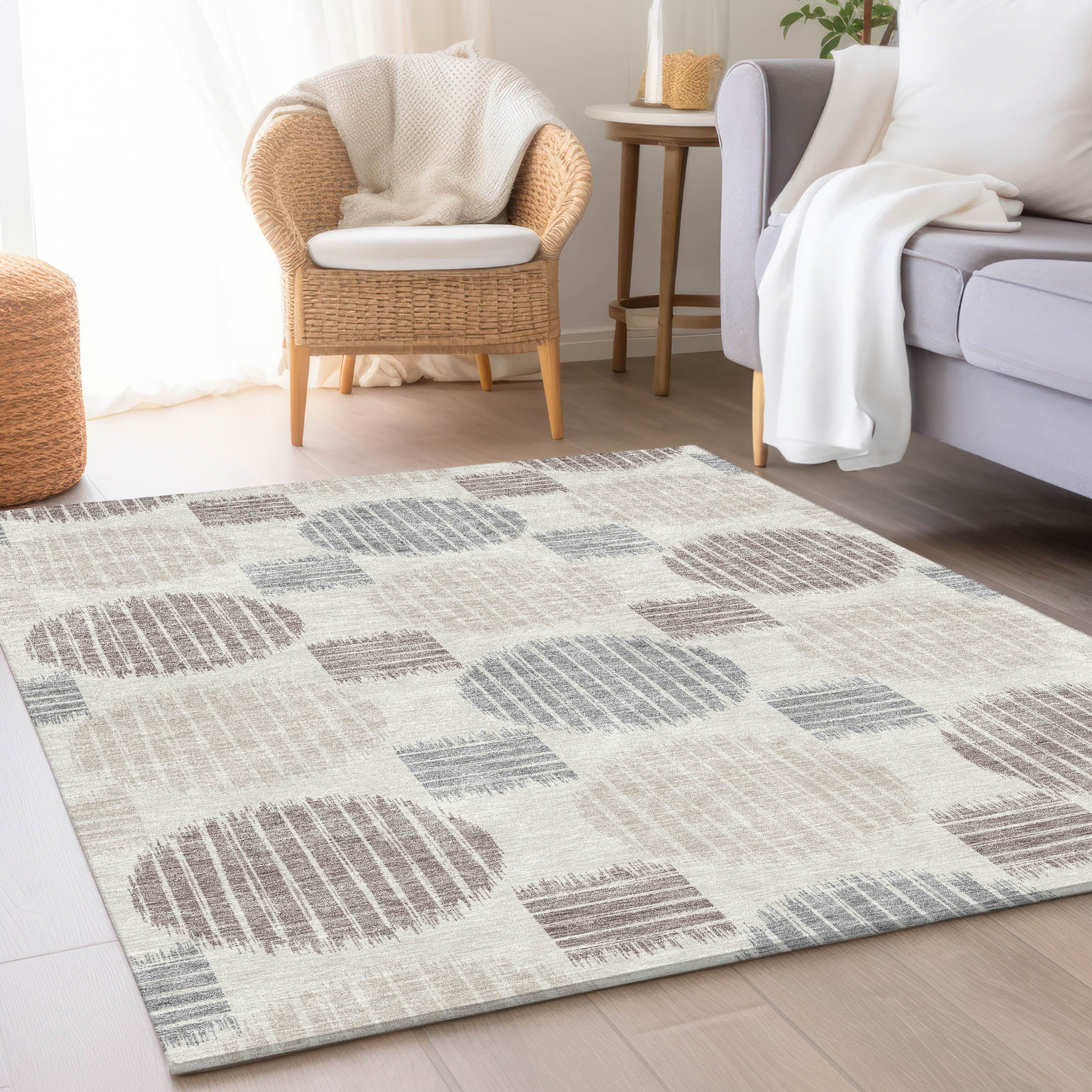 Jaipur Machine Washable Transitional Ivory Rug 2'6" x 3'10" #shape_Rectangle