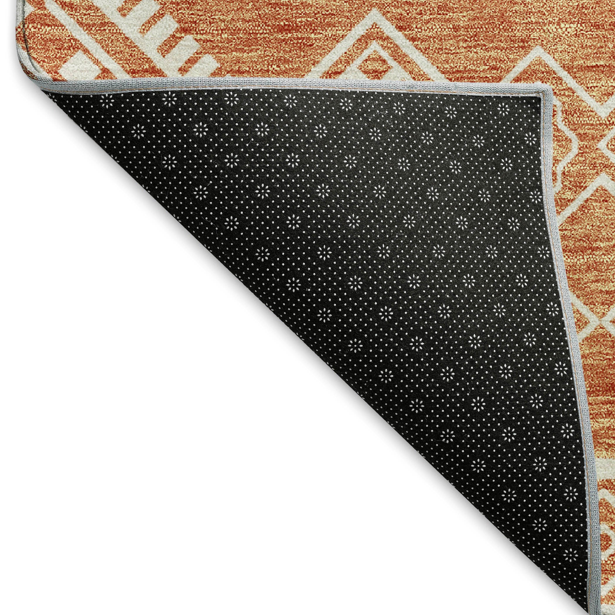 Ghent Machine Washable Transitional Copper Orange Rug 1'8" x 2'6" #shape_Rectangle