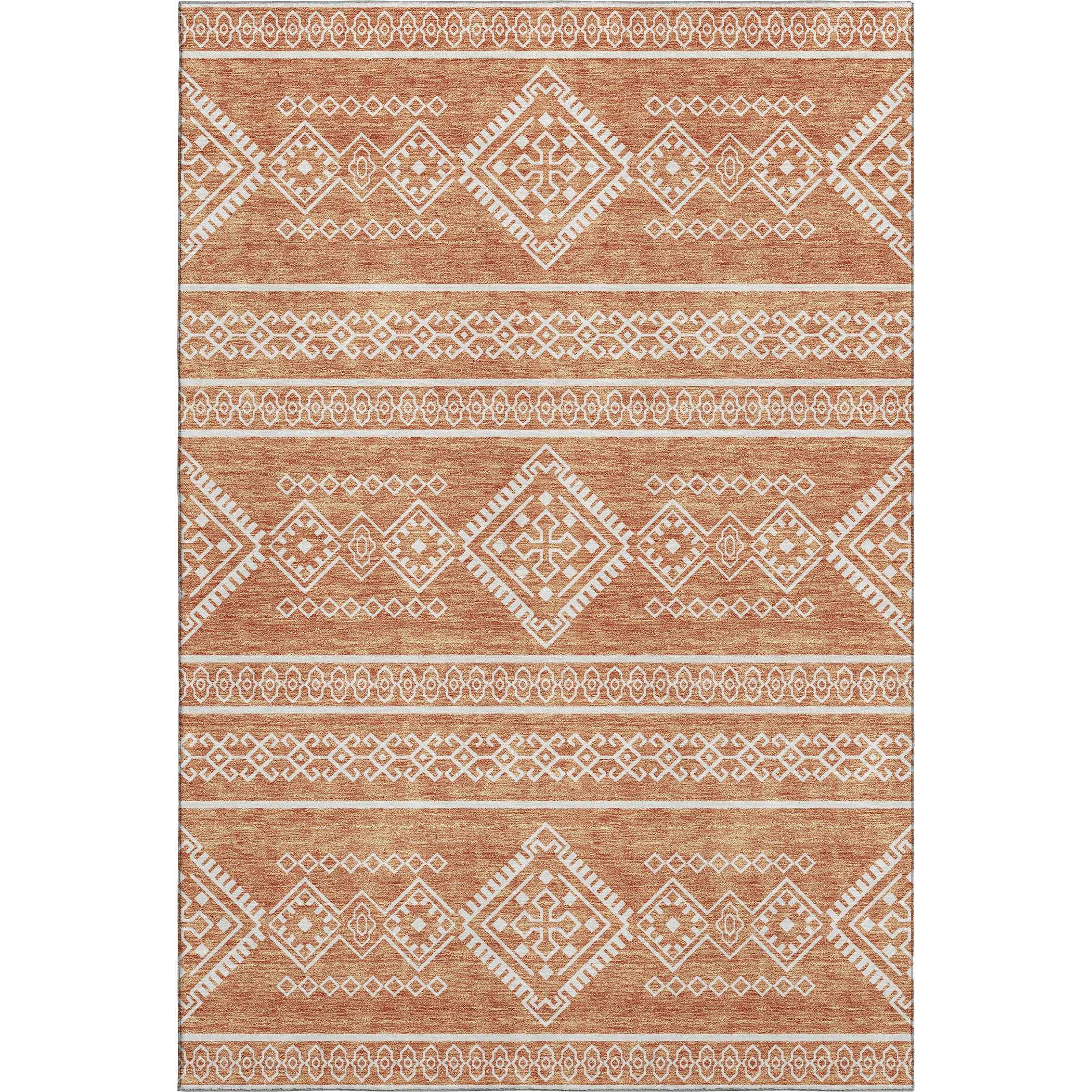 Ghent Machine Washable Transitional Copper Orange Rug 2'6" x 3'10" #shape_Rectangle