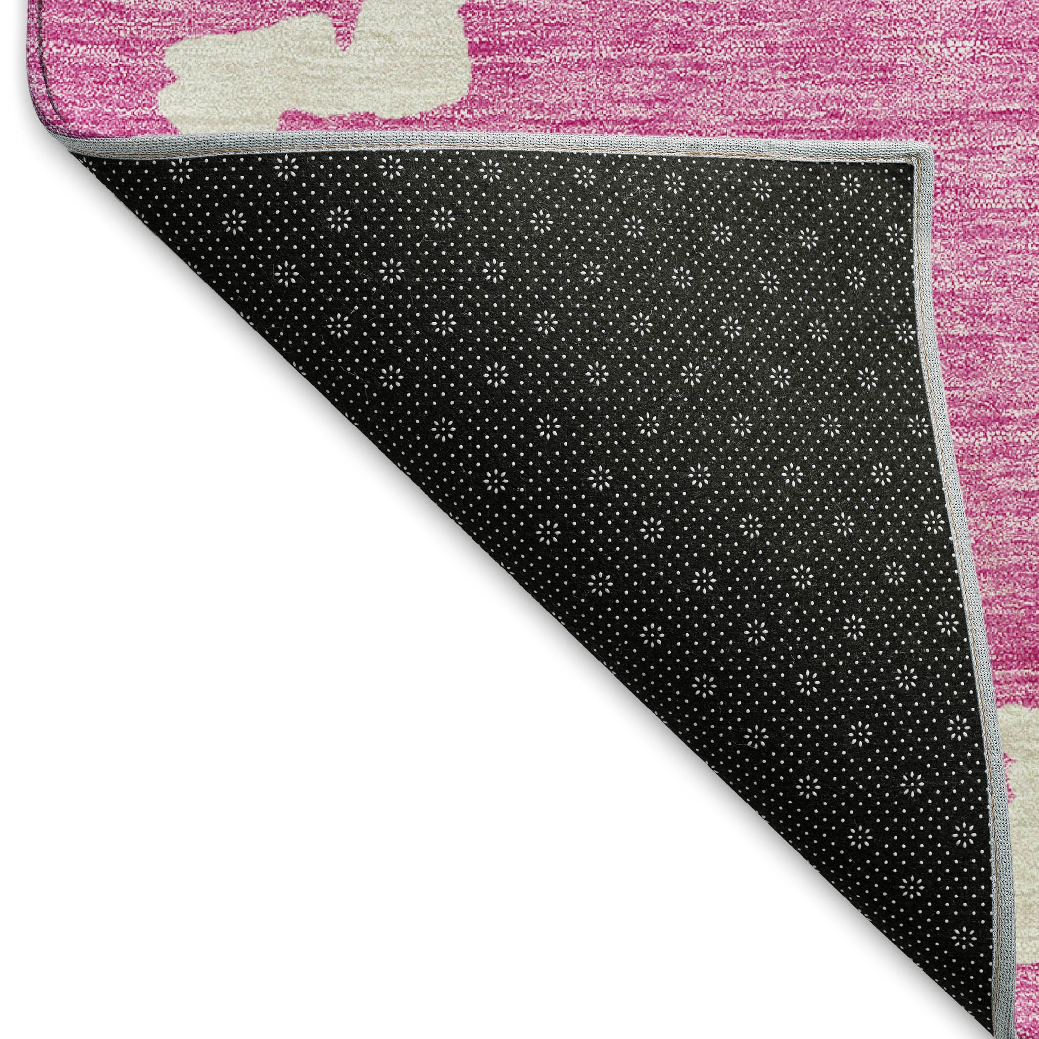 Budapest Machine Washable Transitional Blush Pink Rug 1'8" x 2'6" #shape_Rectangle