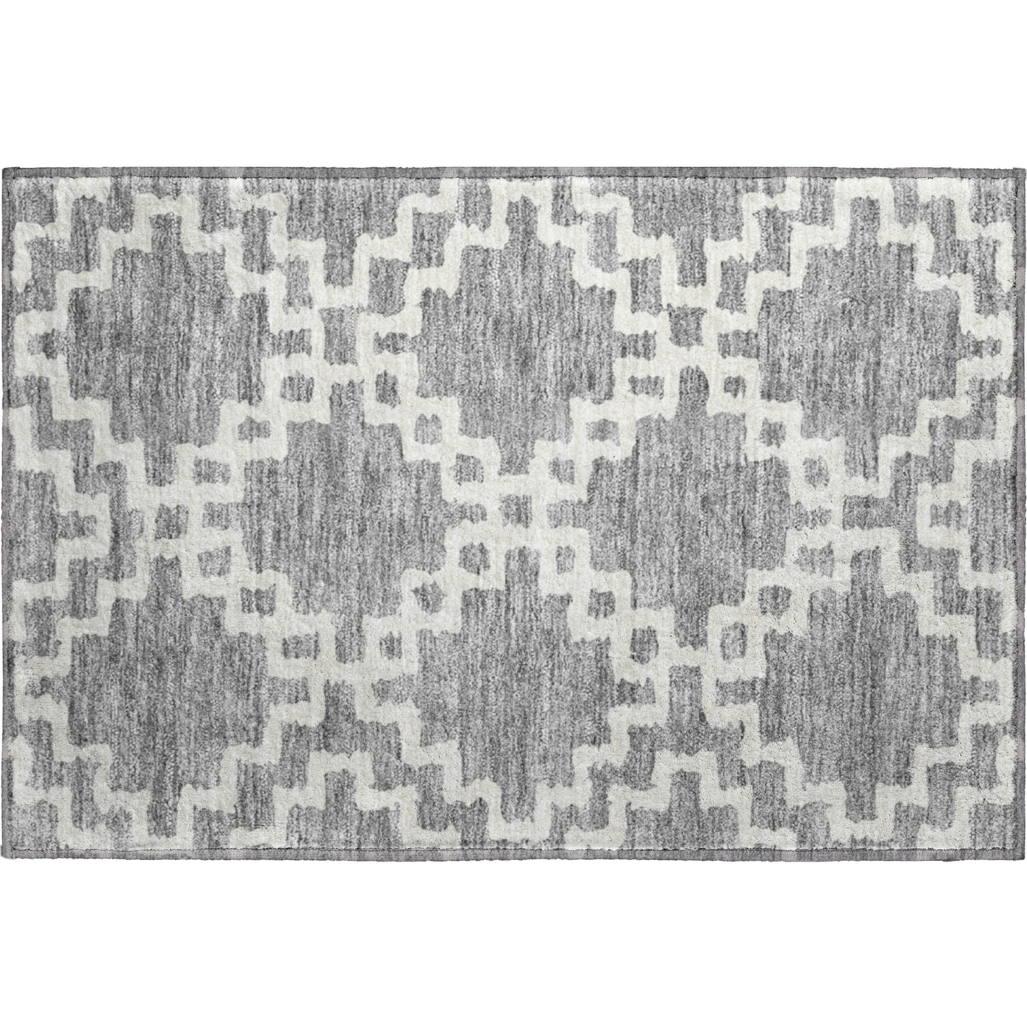 Budapest Machine Washable Transitional Gray Rug 1'8" x 2'6" #shape_Rectangle