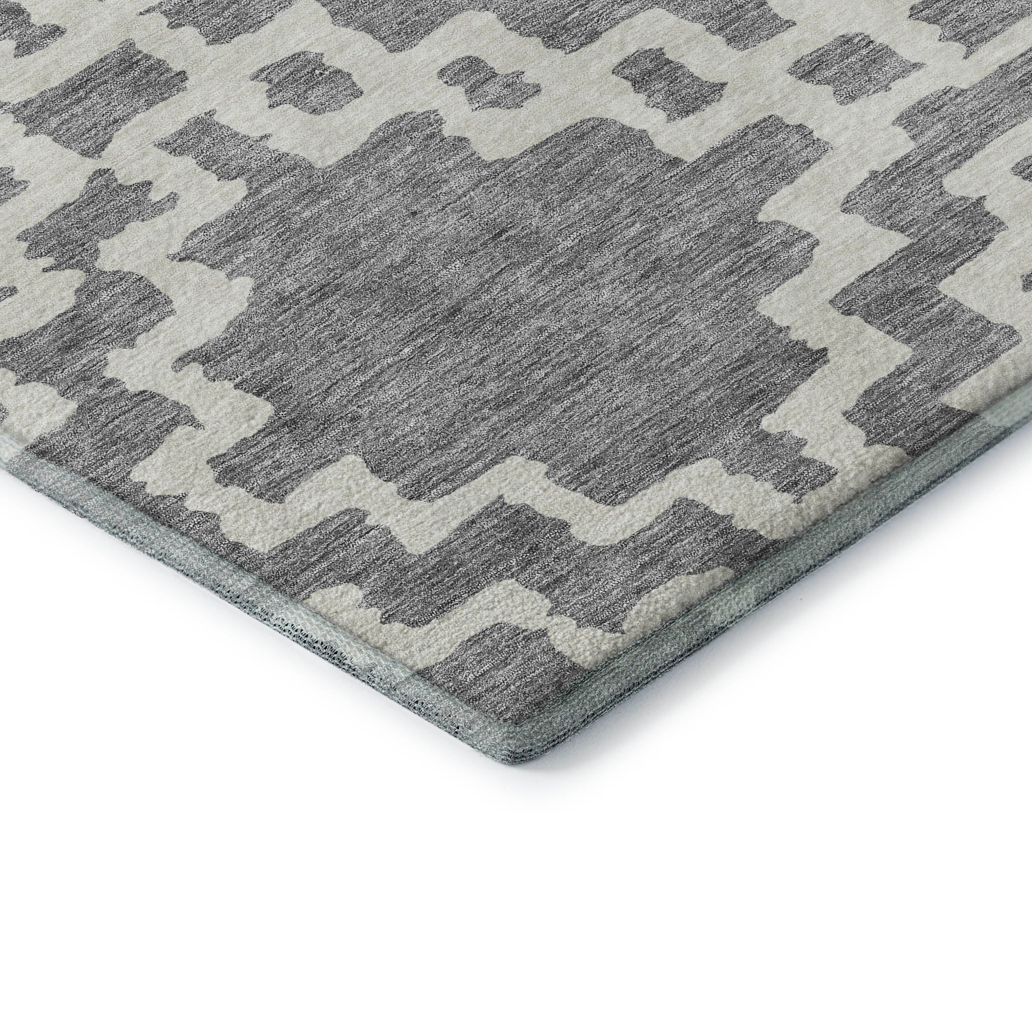 Budapest Machine Washable Transitional Gray Rug 1'8" x 2'6" #shape_Rectangle