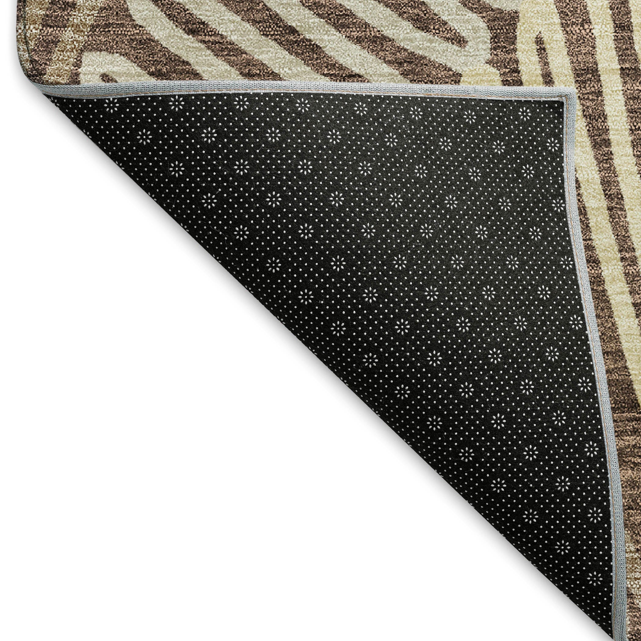 Istanbul Machine Washable Transitional Chocolate Brown Rug 1'8" x 2'6" #shape_Rectangle