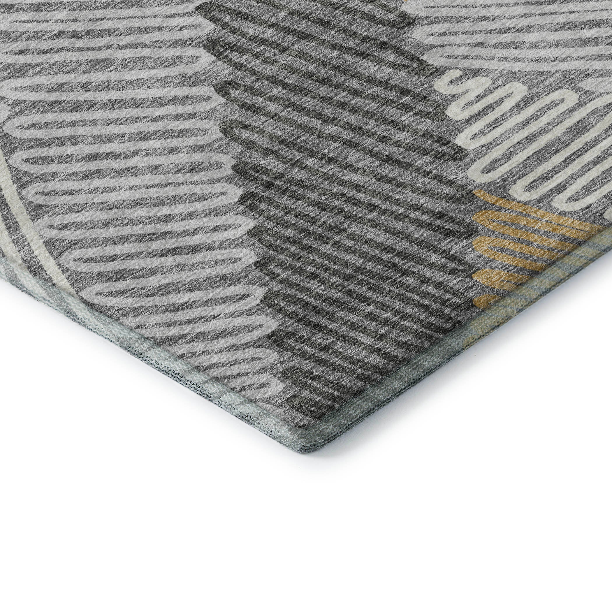 Istanbul Machine Washable Transitional Gray Rug 1'8" x 2'6" #shape_Rectangle