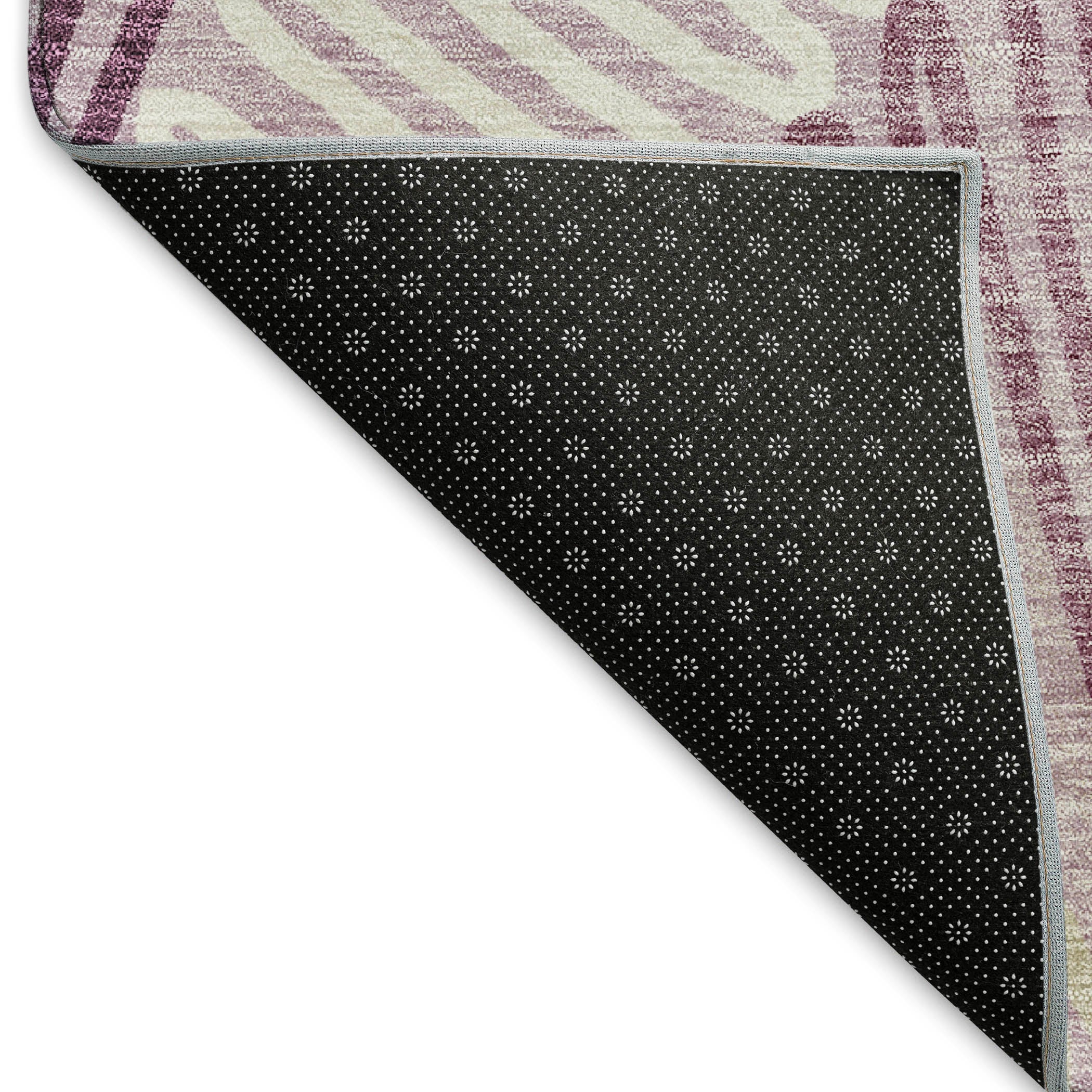Istanbul Machine Washable Transitional Lavender Purple Rug 1'8" x 2'6" #shape_Rectangle