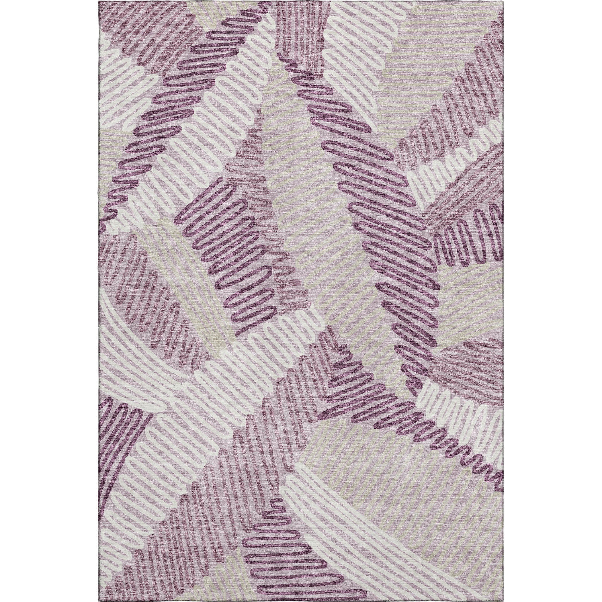 Istanbul Machine Washable Transitional Lavender Purple Rug 2'6" x 3'10" #shape_Rectangle